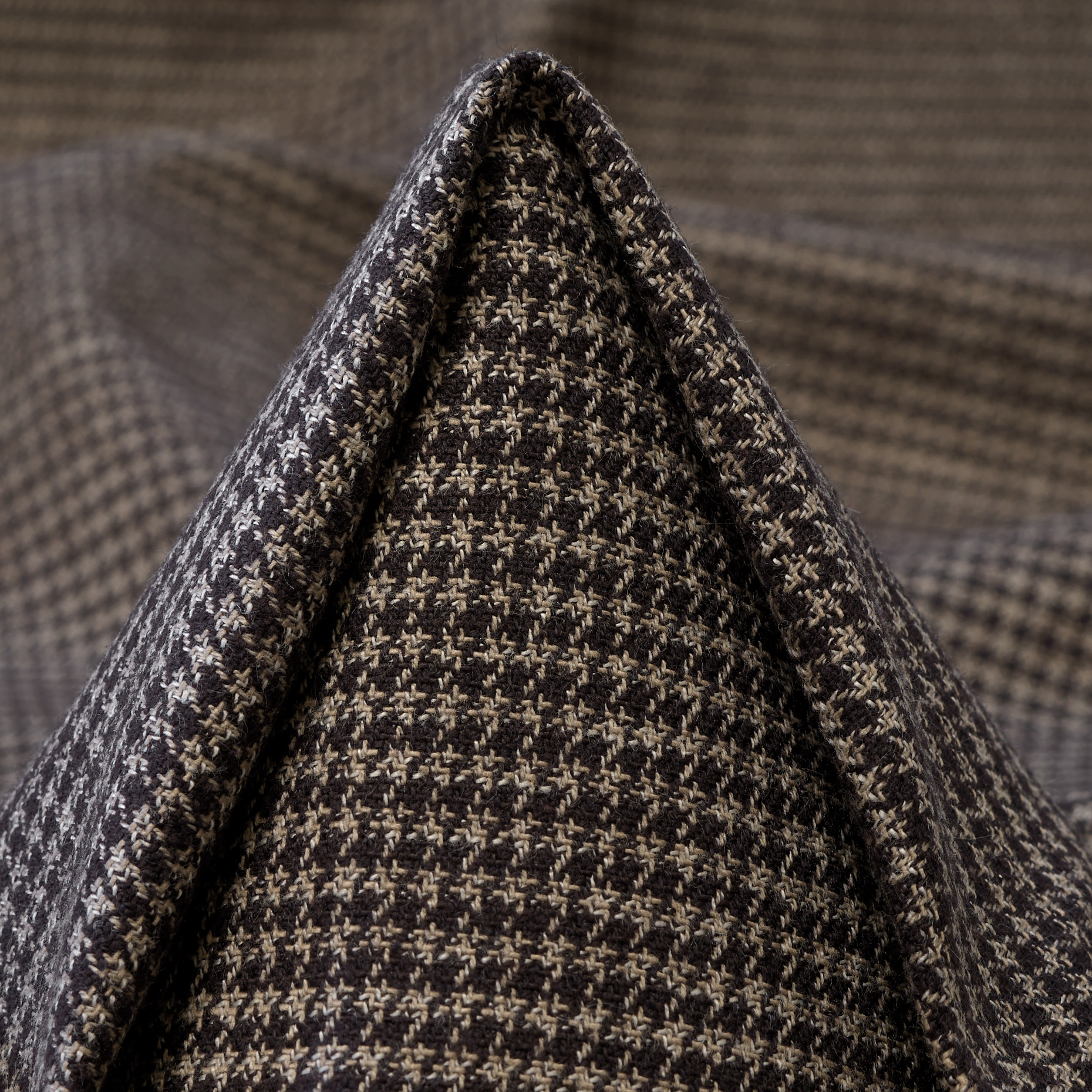 Cotton, Micro Design, Elastic, Black Olive