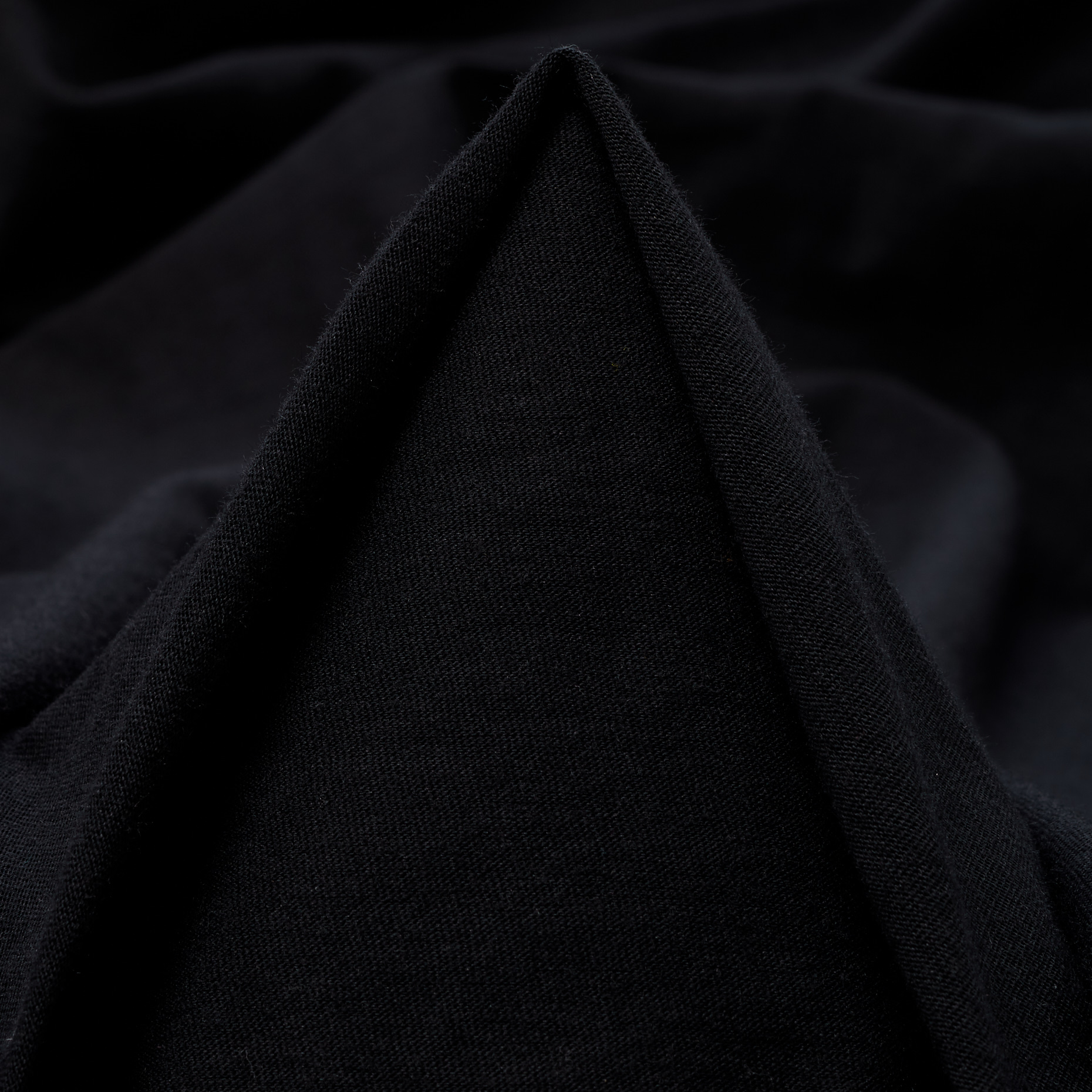 SINGLE JERSEY, WOOL, BLACK BEAUTY