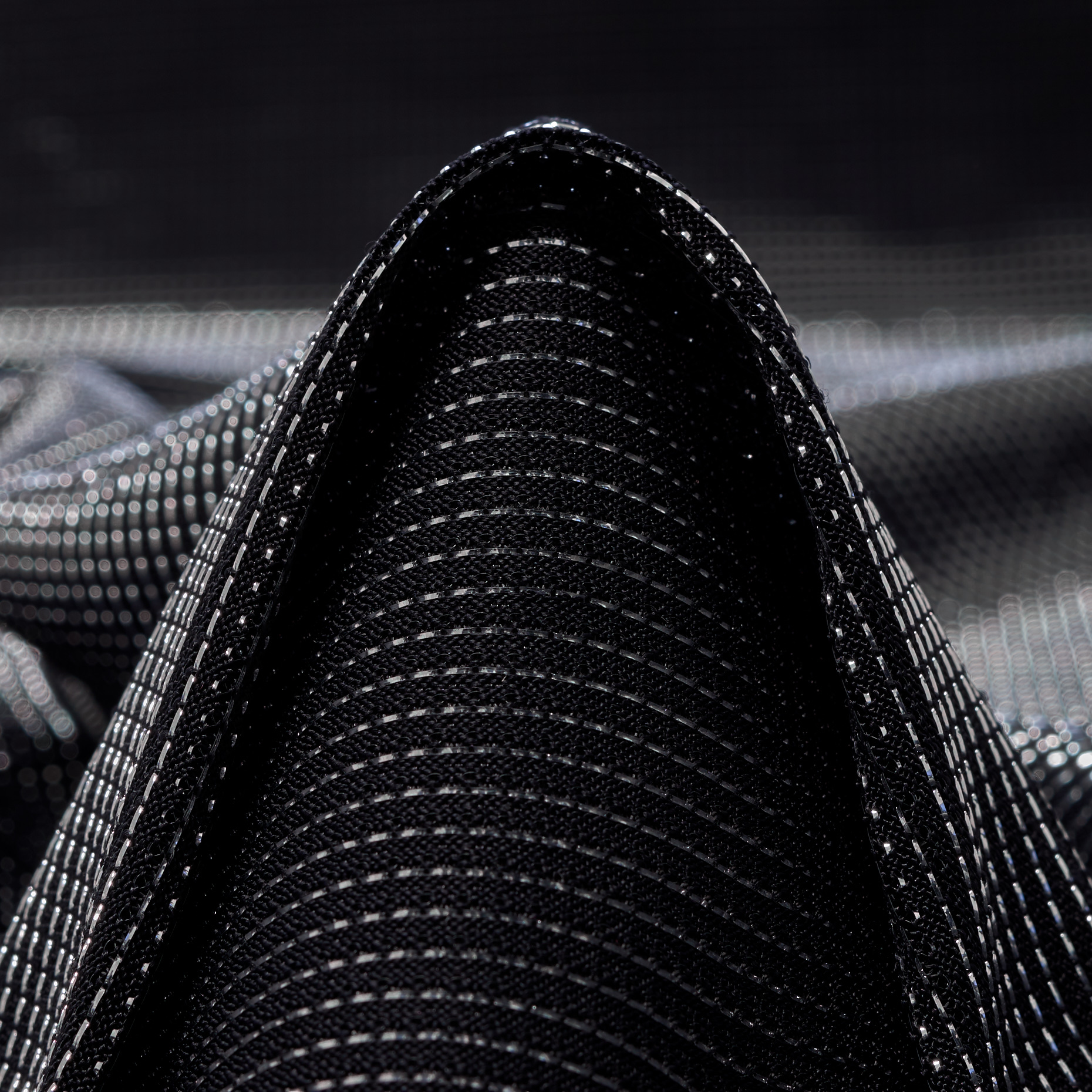 Jersey, Metallizzato, Silver&Raven Black