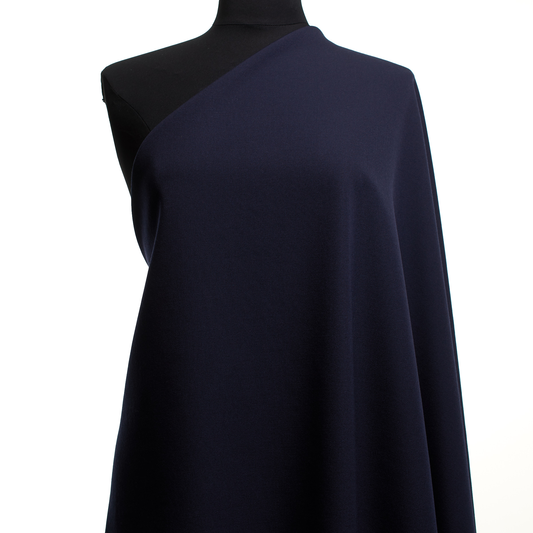 CRÊPE, VIRGIN WOOL, BLACK IRIS