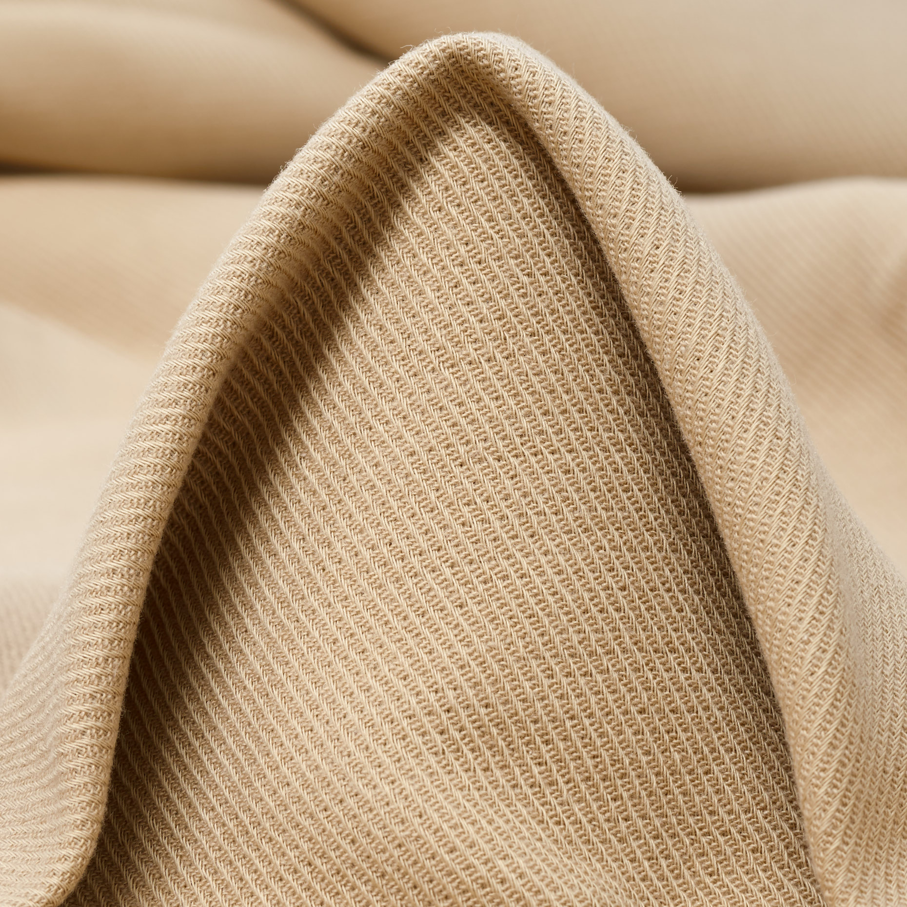 Twill, Bawełna, Stretch, Croissant