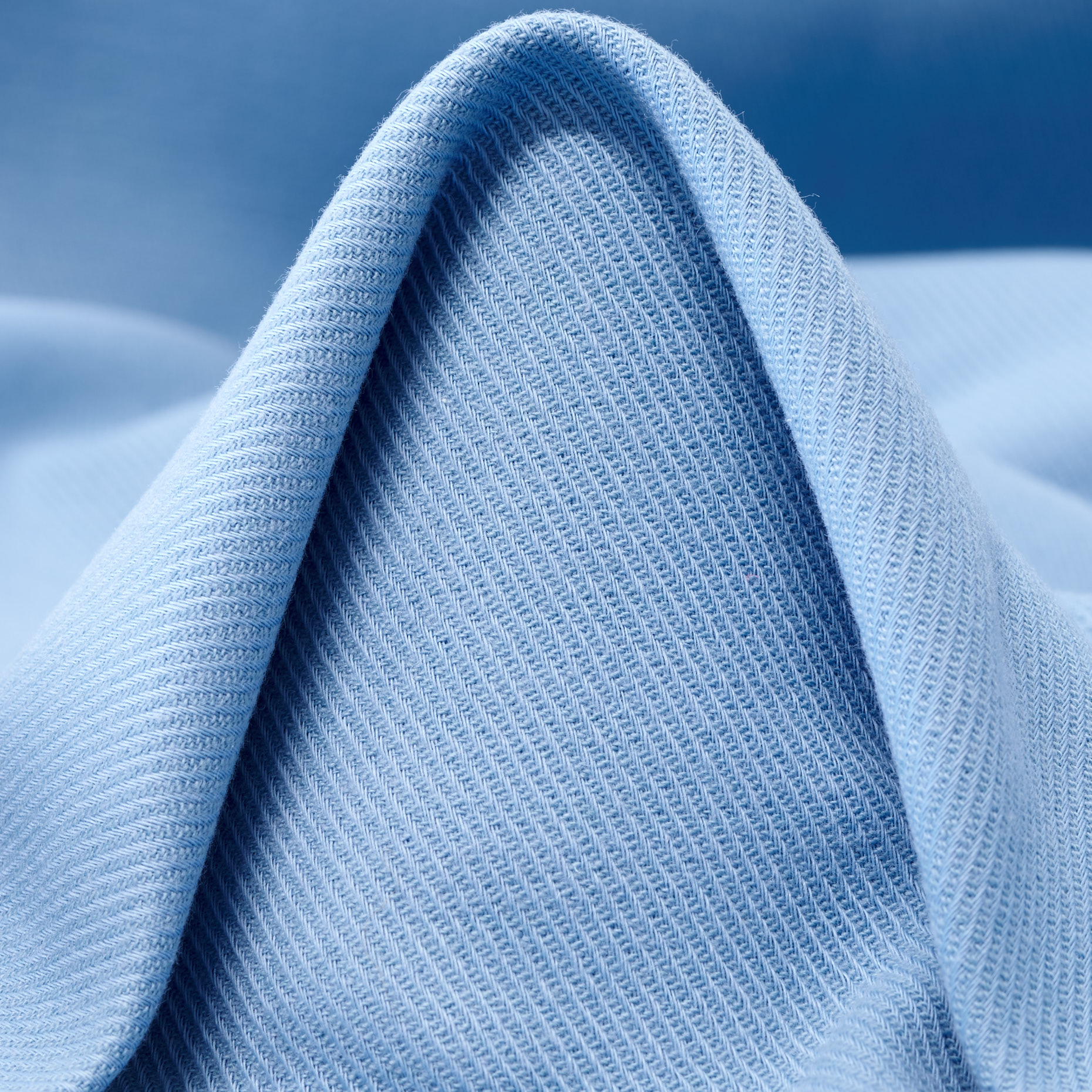 Twill, Bawełna, Stretch, Powder Blue