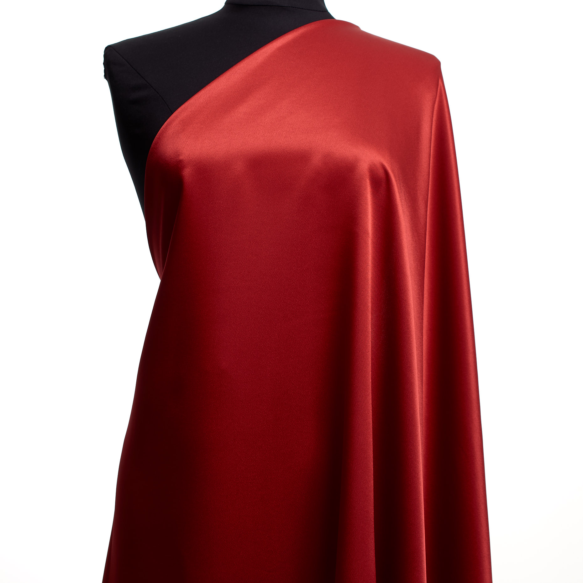 Satin, Viscose, Carmine