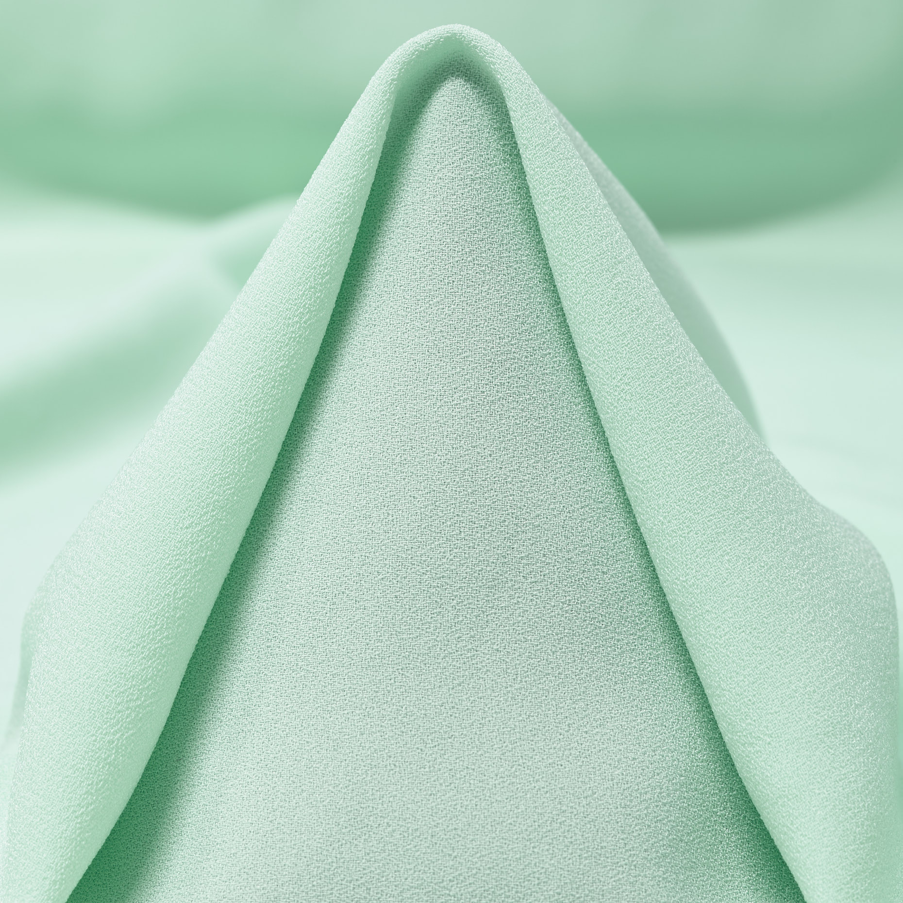 Crêpe, Satin, Triacetate, Hint of Mint
