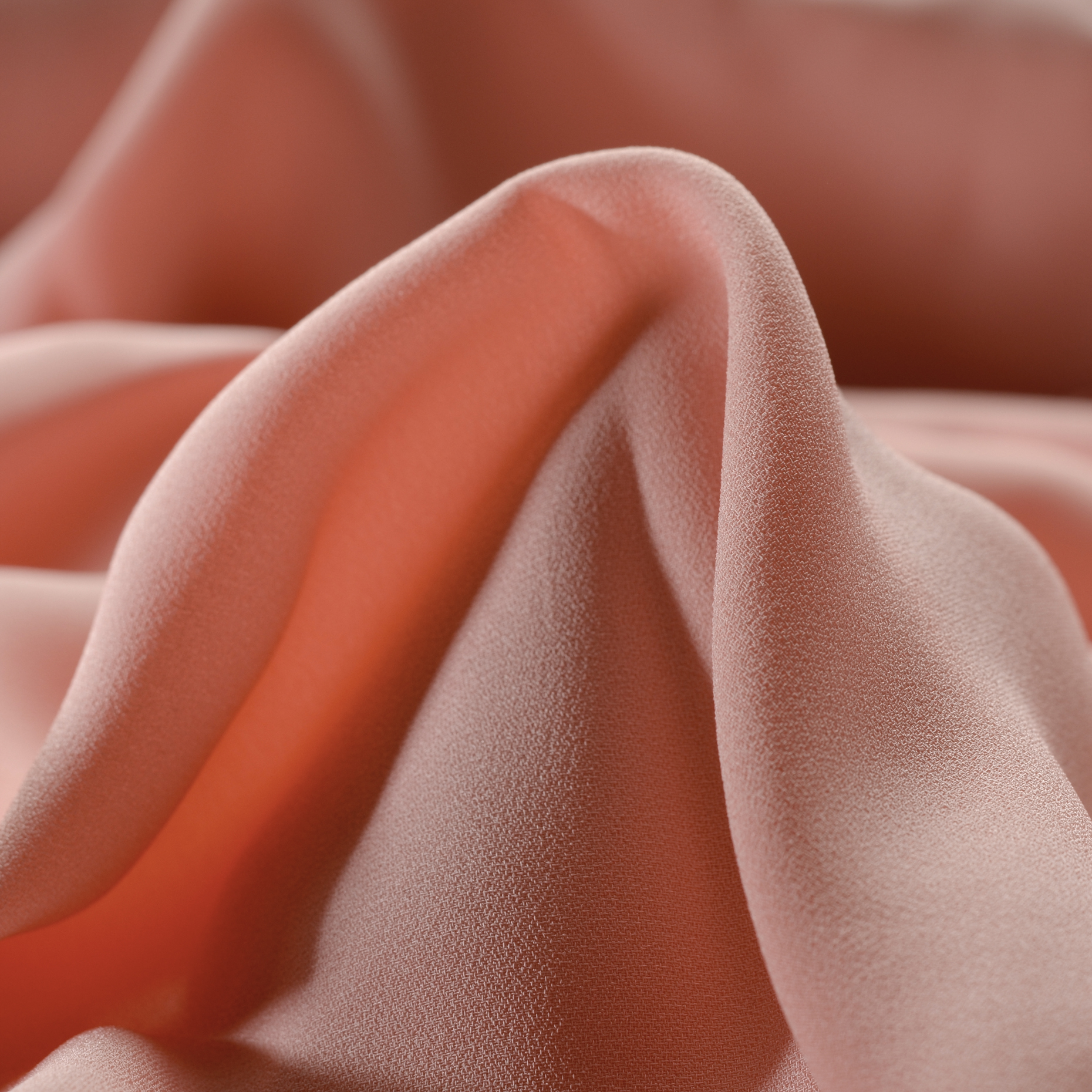 CRÊPE, SATIN, VISCOSE, CHALK PINK