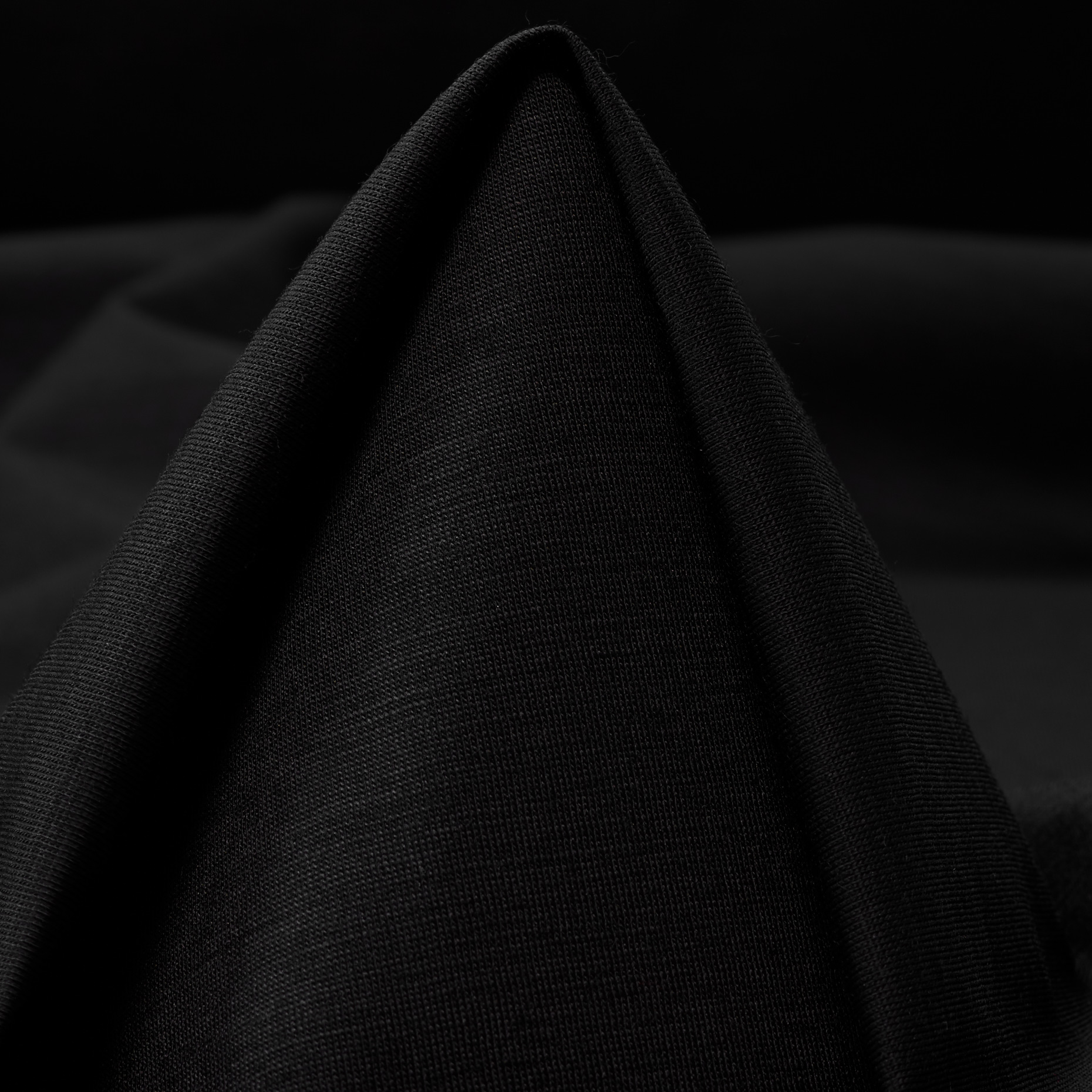 Techno Jersey, Laine Vierge, Enduit , Raven Black (F000048552)