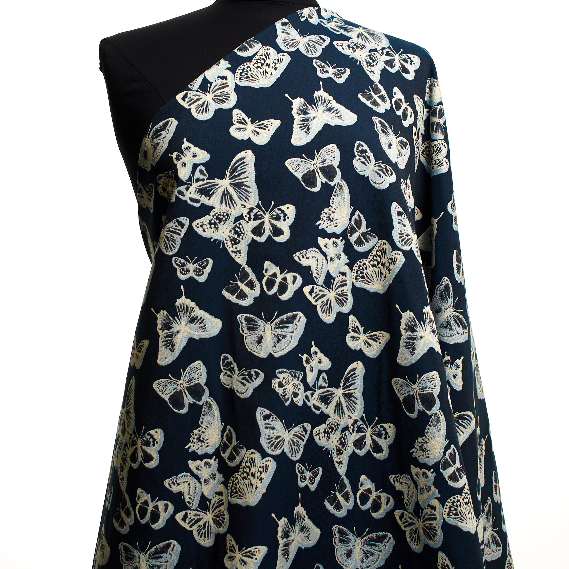 JACQUARD, COTTON, INKWELL&ANTIQUE WHITE