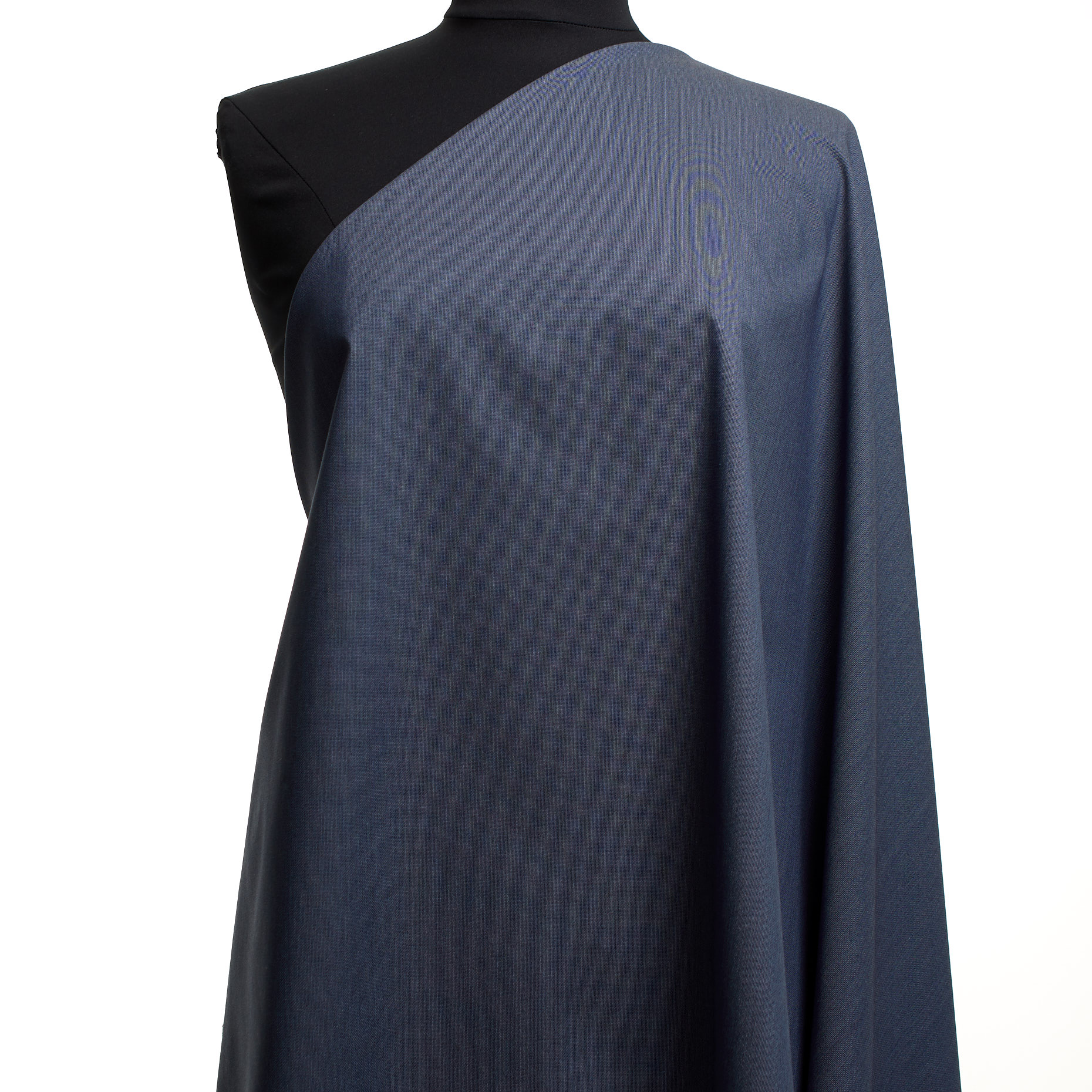 Popeline, Baumwolle, Elastik, Blue Indigo
