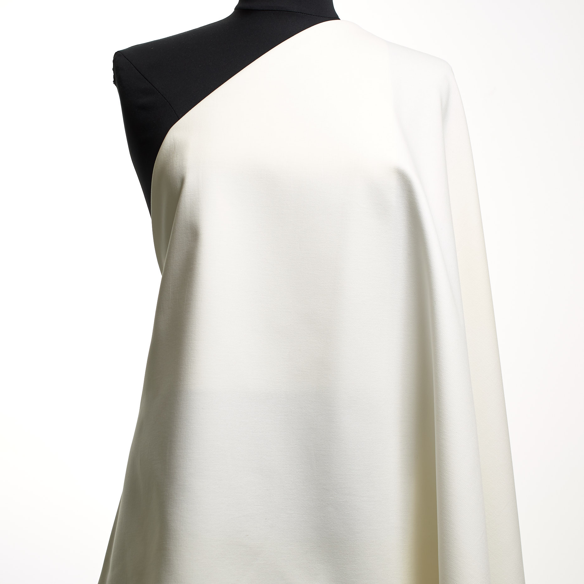 Twill, Bawełna, Stretch, Brilliant White