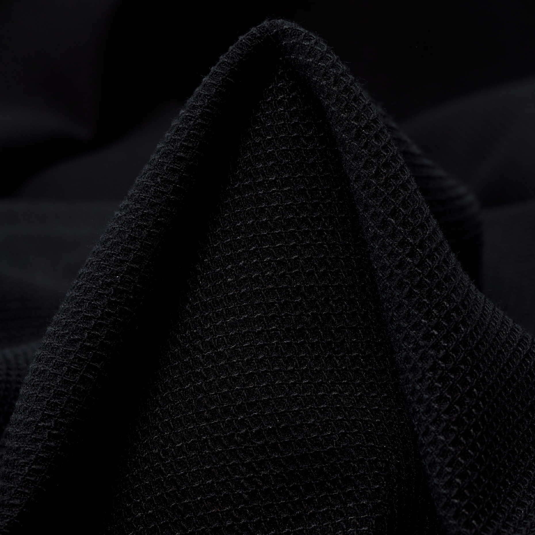 Piquet, Lana Viscosa, Stretch, Black Sand (F000038511)