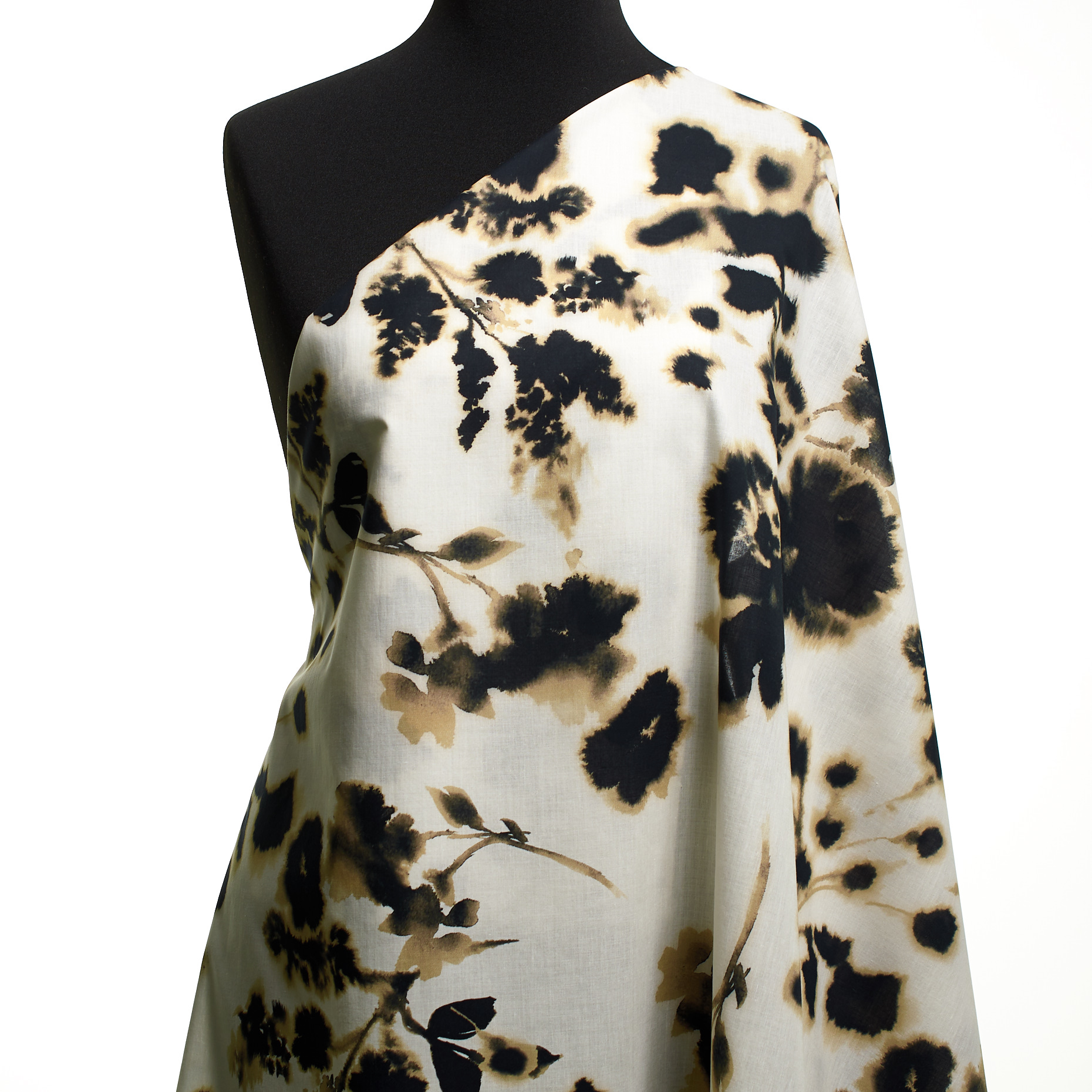BATISTE, COTTON, PRINTED, SNOW WHITE&SAND DOLLAR