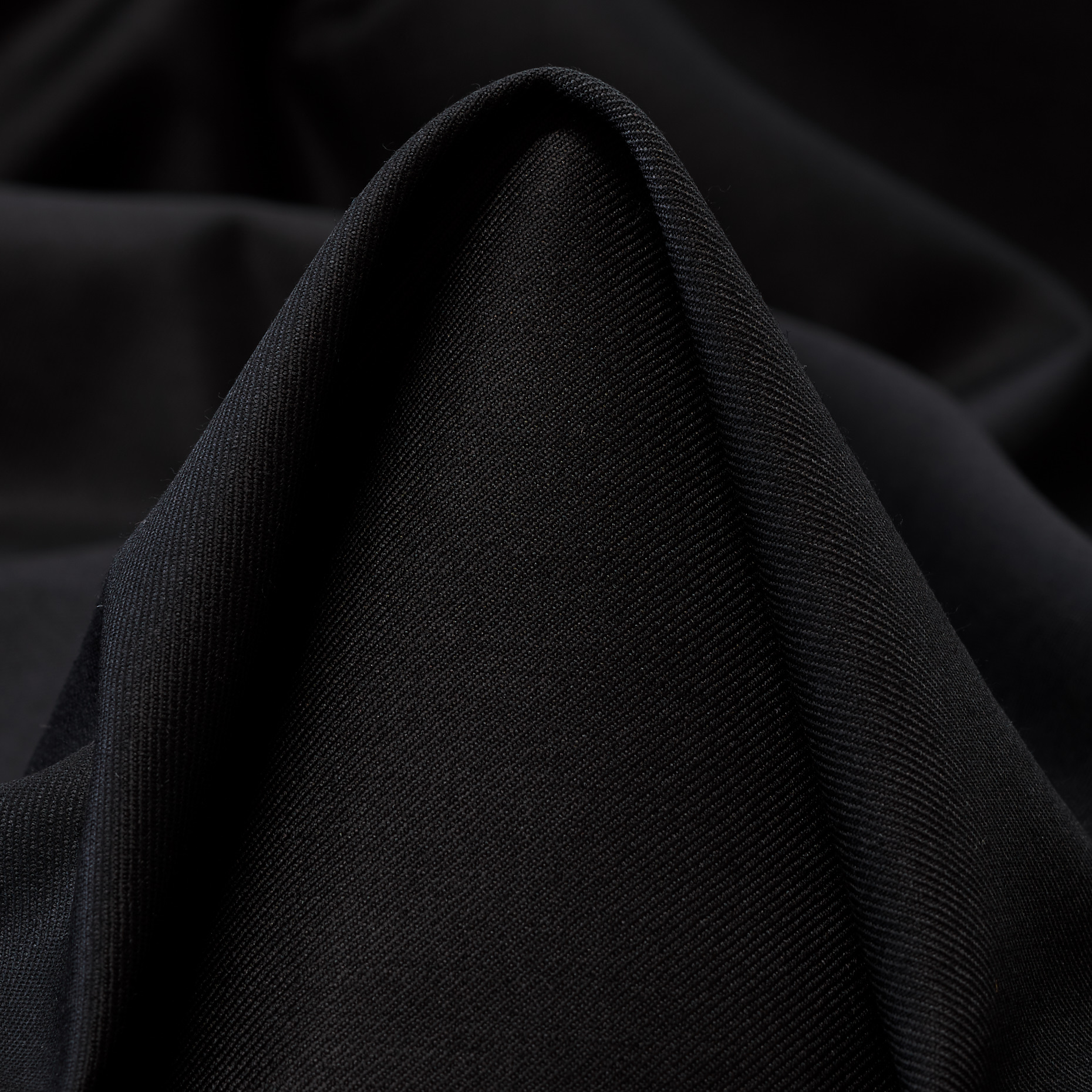 Twill, Schurwolle, Raven Black