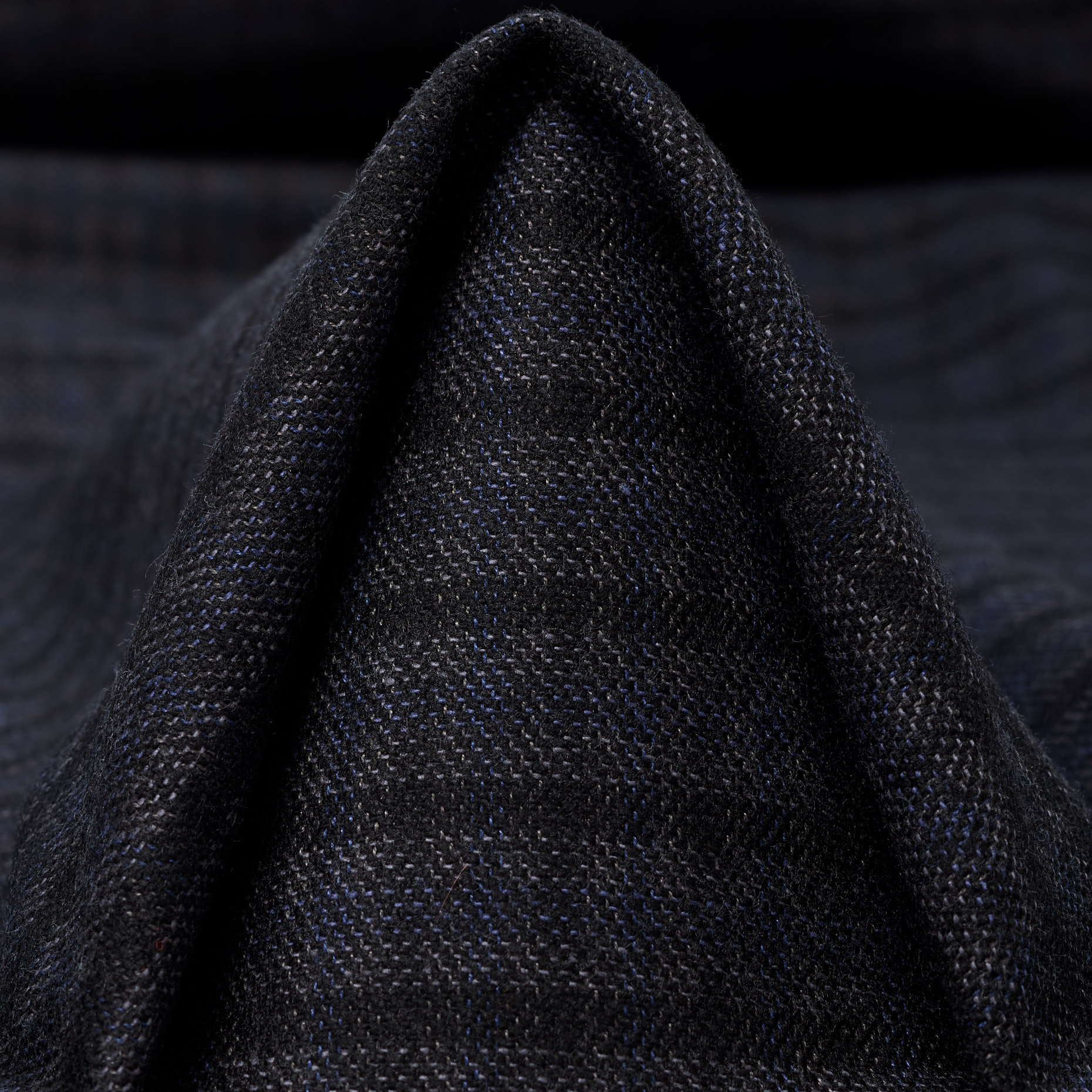 WOOL, COTTON BLEND, CHECK, BLACKENED PEARL