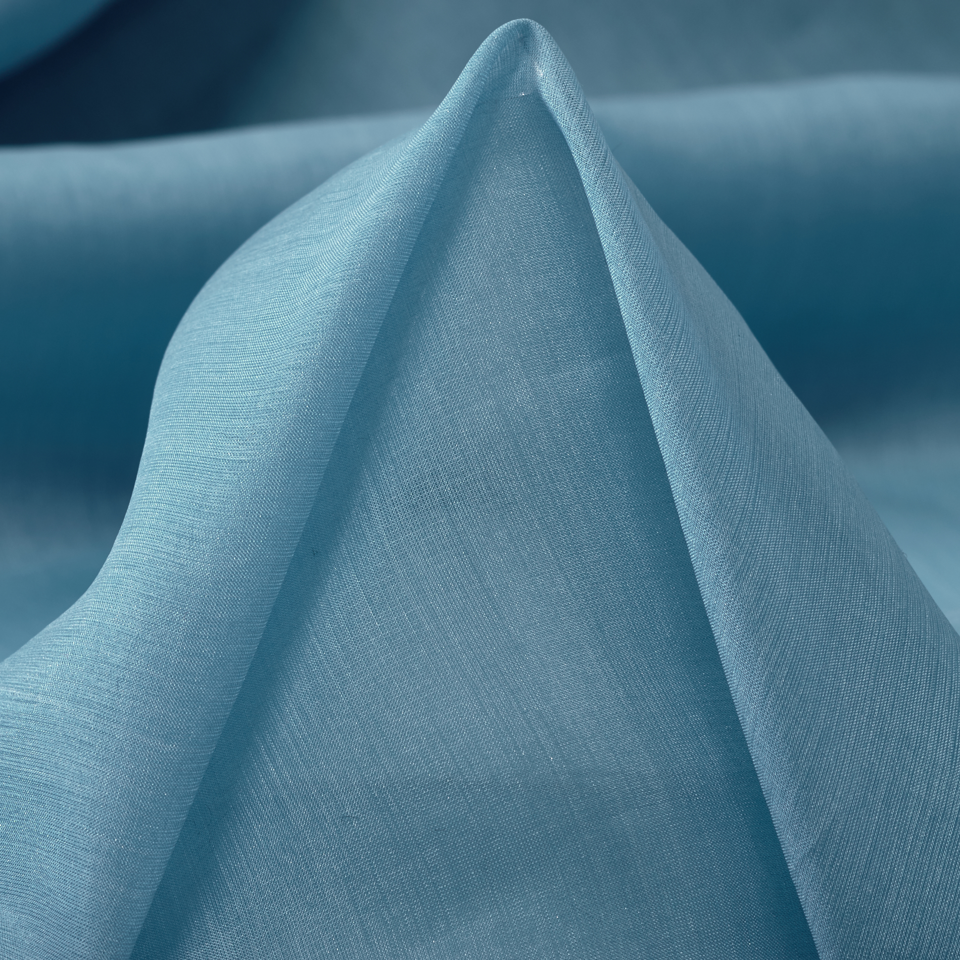 SILK, ORGANZA, AIR BLUE