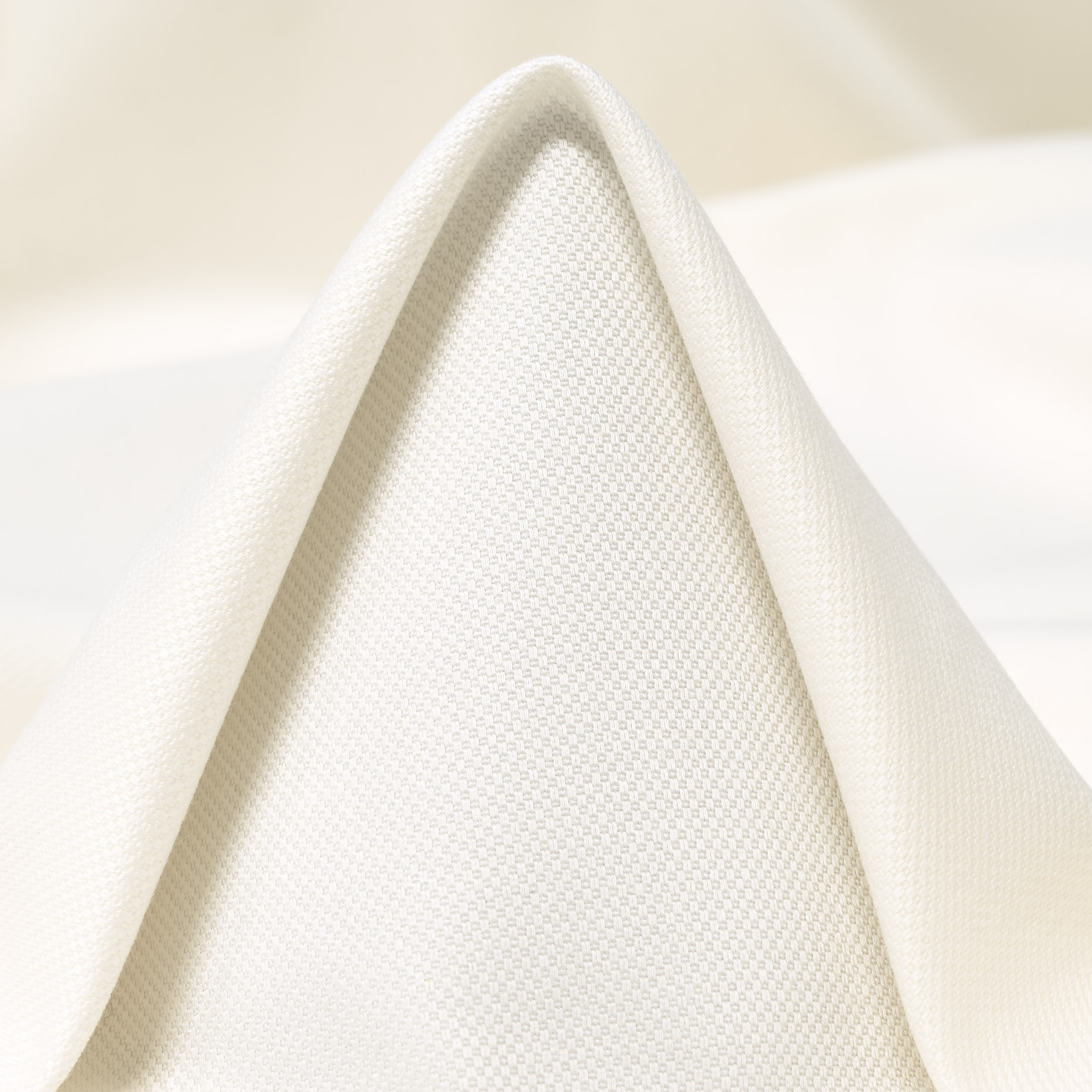 Piqué, Cotton, Elastic, Lucent White