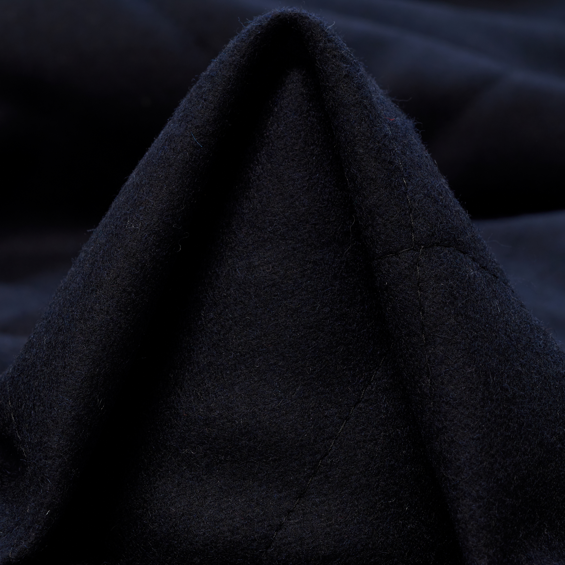 Drap, Padded, Lana Mix, Midnight Blue