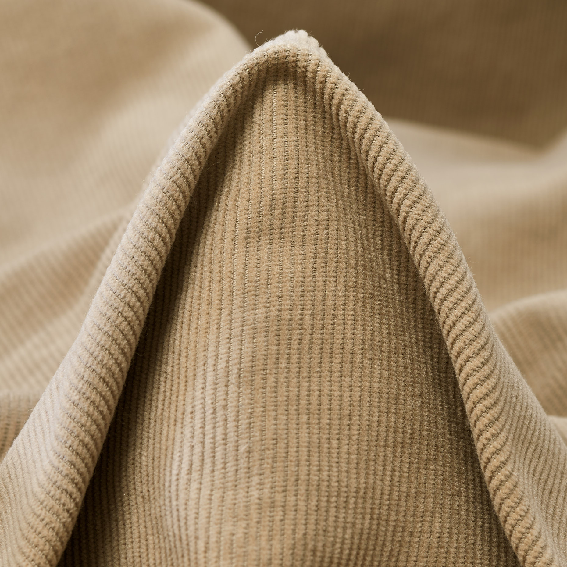 Velluto a Coste, Cotone Elastico, Taupe (T0000463)