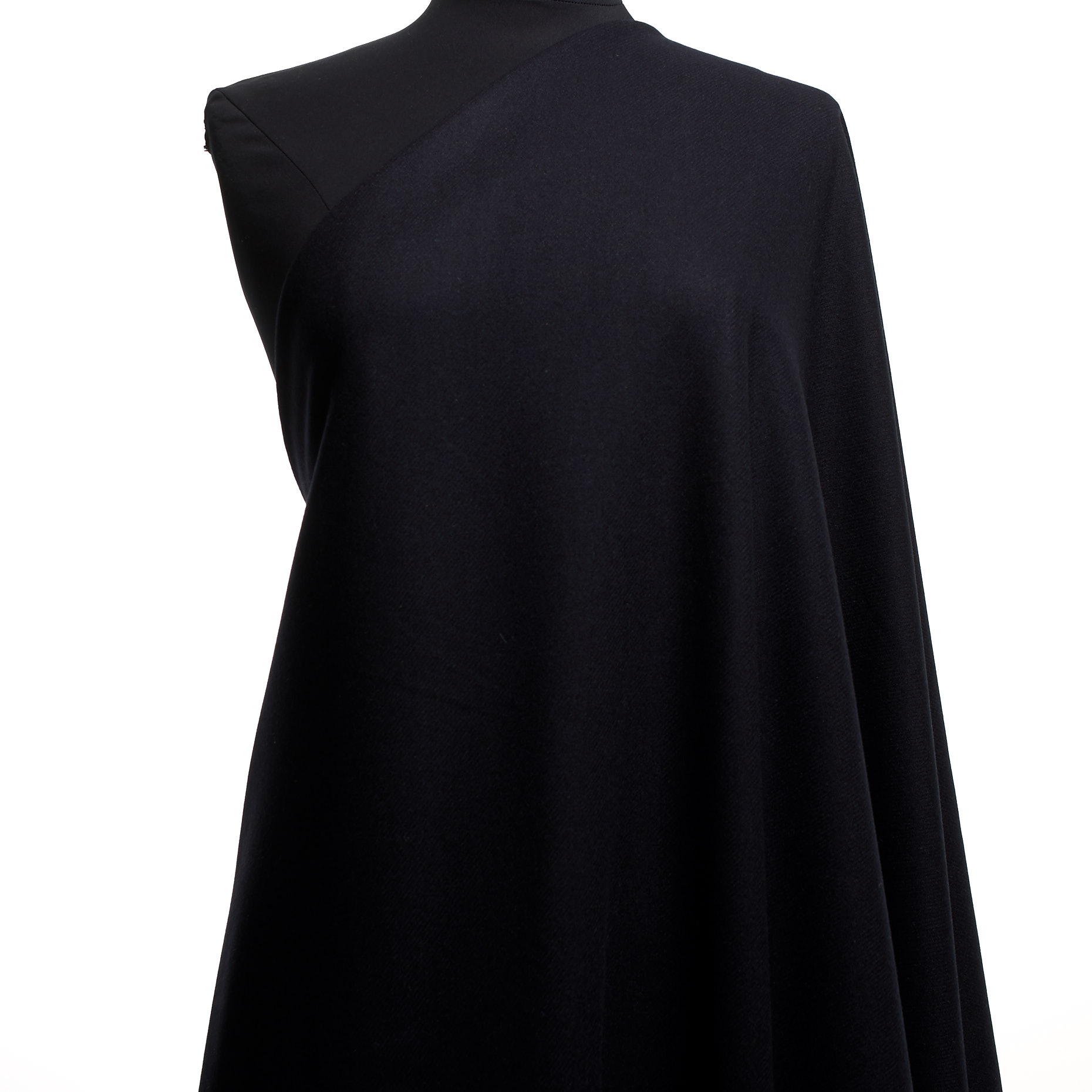 Twill, Wool Blend, Polar Night
