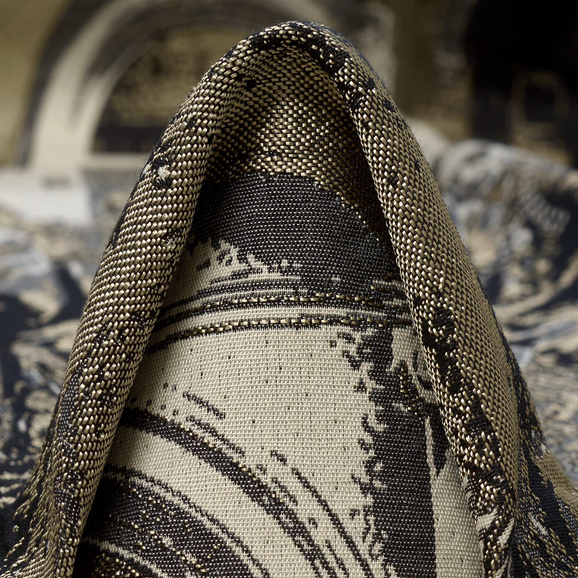 Jacquard, Acetato, Misto Cotone, Simply Taupe