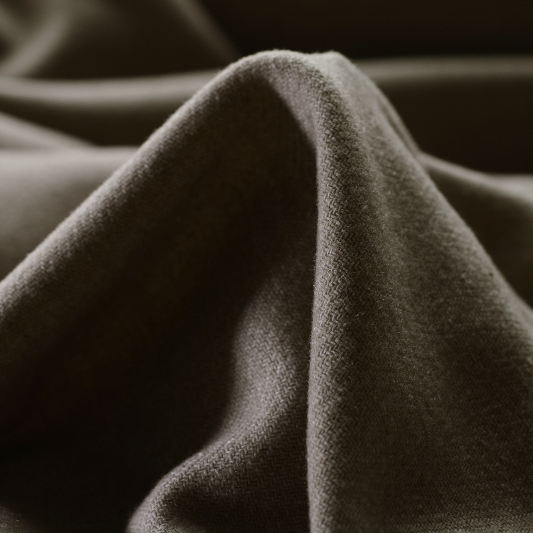 TWILL, WOOL BLEND, MELANGE, STONE