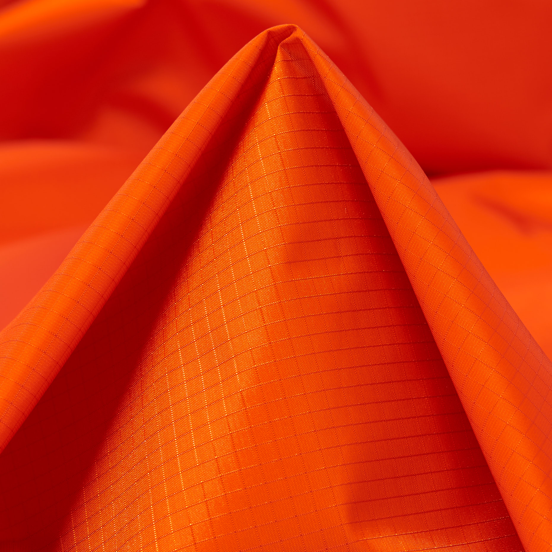 Ripstop, Coated, Water Repellent, Mandarin Red
