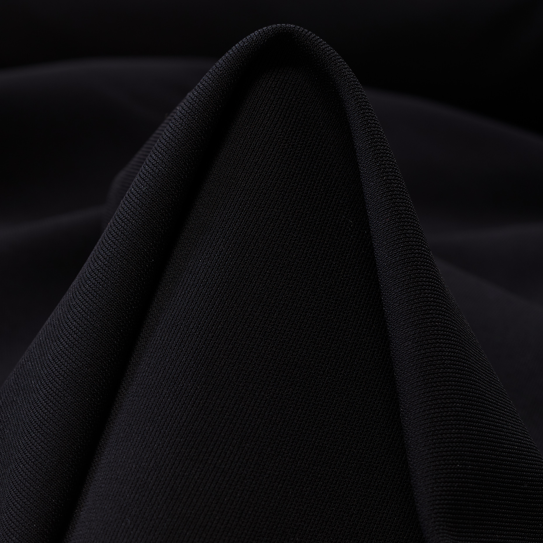 TECHNO JERSEY, VISCOSE, ELASTIC, RAVEN BLACK (F000040614)