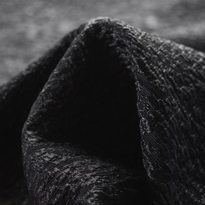 Cotone, Micro Struttura, Luccicante, Raven Black