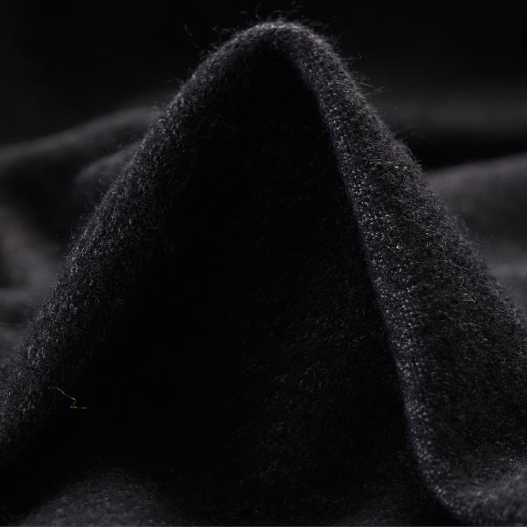 JERSEY, WOOL, MELANGE, CAVIAR