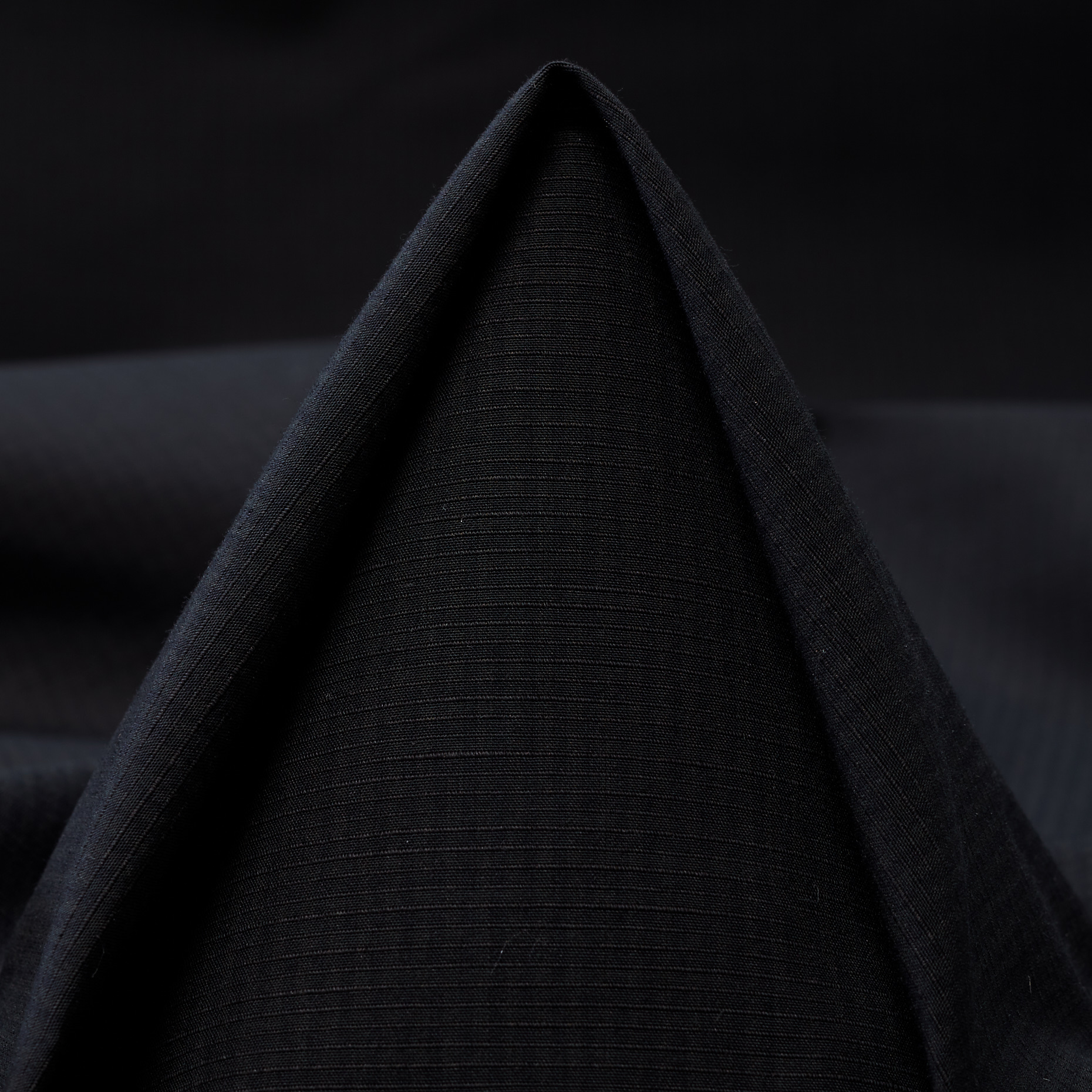 COTTON, LINEN, MICROSTRUCTURE, RAVEN BLACK