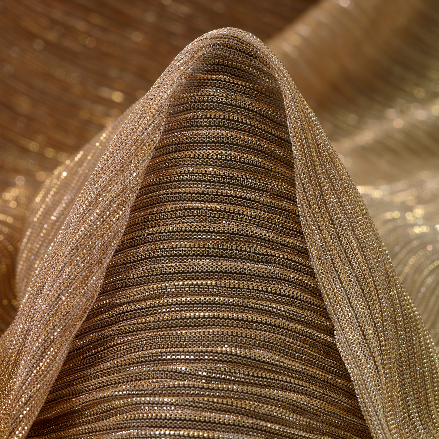Jersey, Lurex, Trasparente, Copper (F000048577)