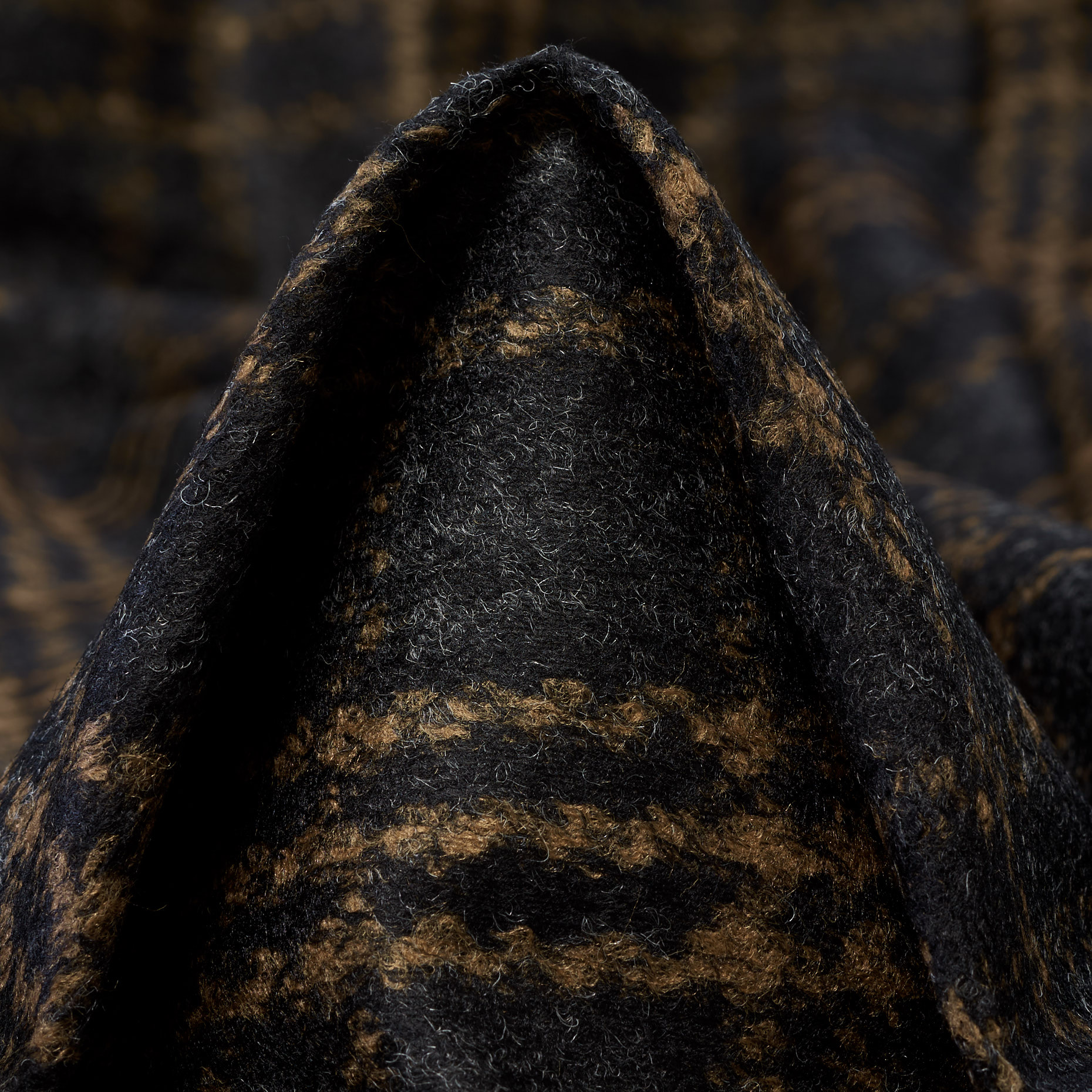 Jersey, Lana Mix, Cuadro, Dark Sapphire&Sand Stone