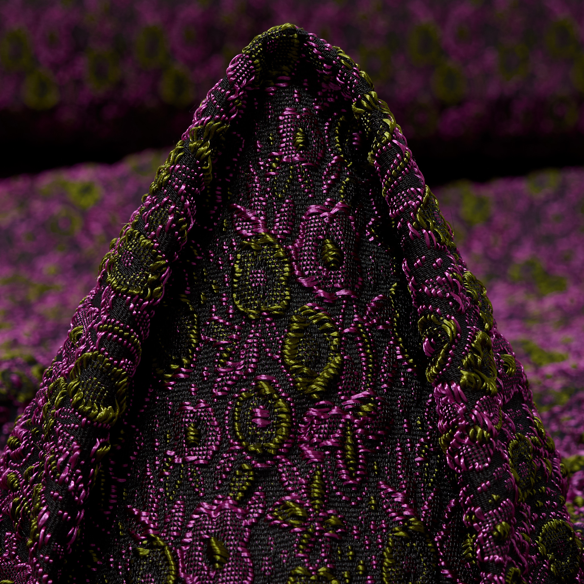 Żakard, Octan, Hyacinth Violet&Banana Palm