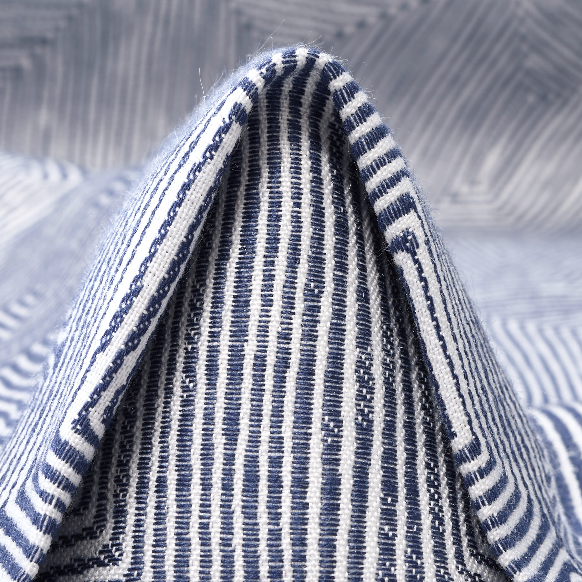 Jacquard, Tela Rígida, True Navy&Brilliant White (F000053642)