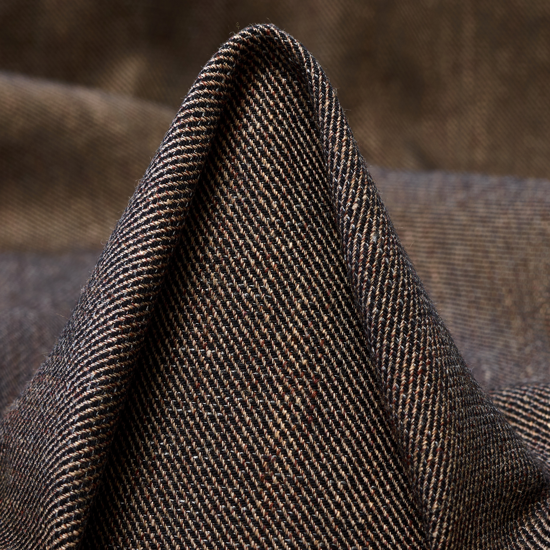 TWILL, COTTON, LINEN, COFFEE QUARTZ&COCA MOCHA