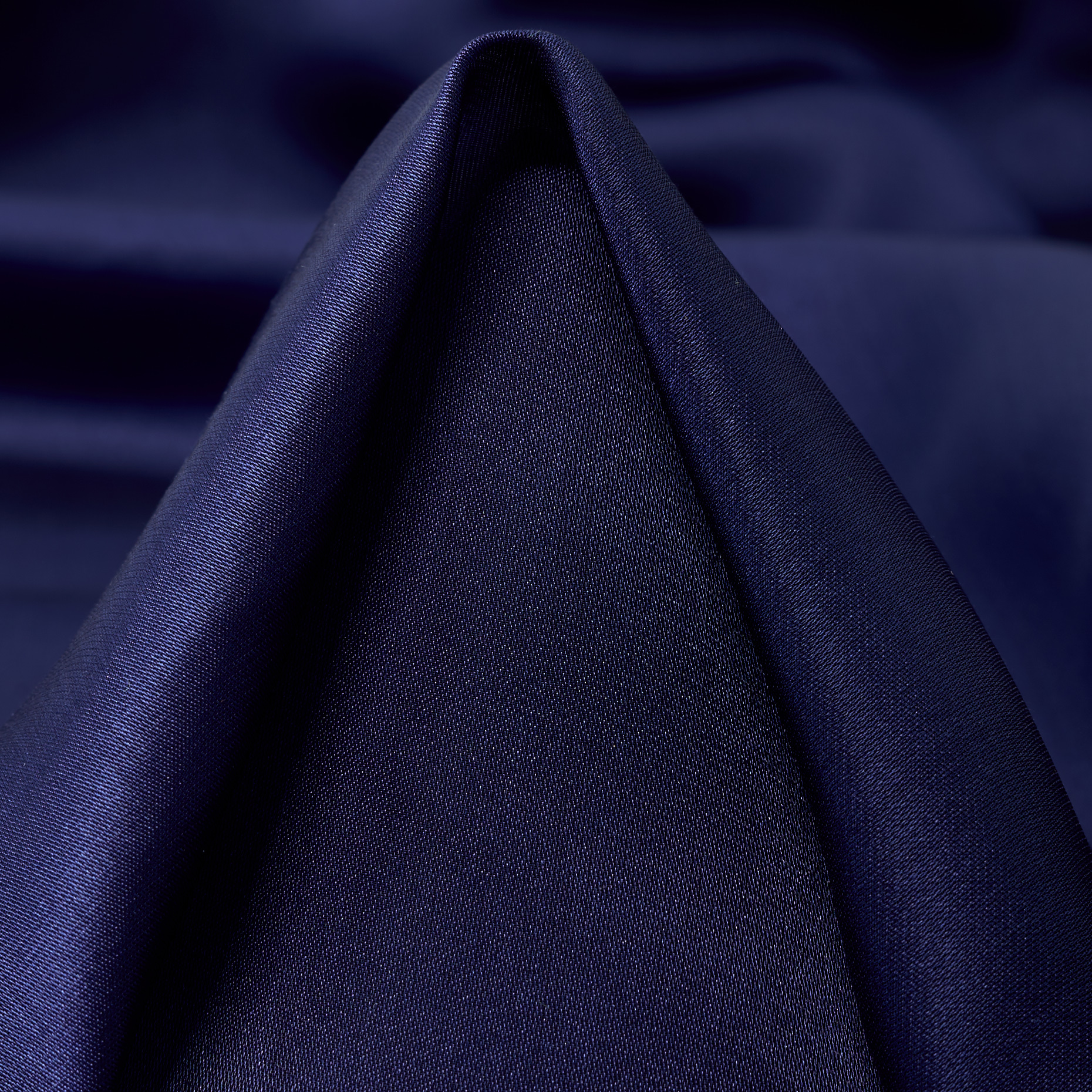 VOILE, CUPRO, SILK, NAVY PEONY