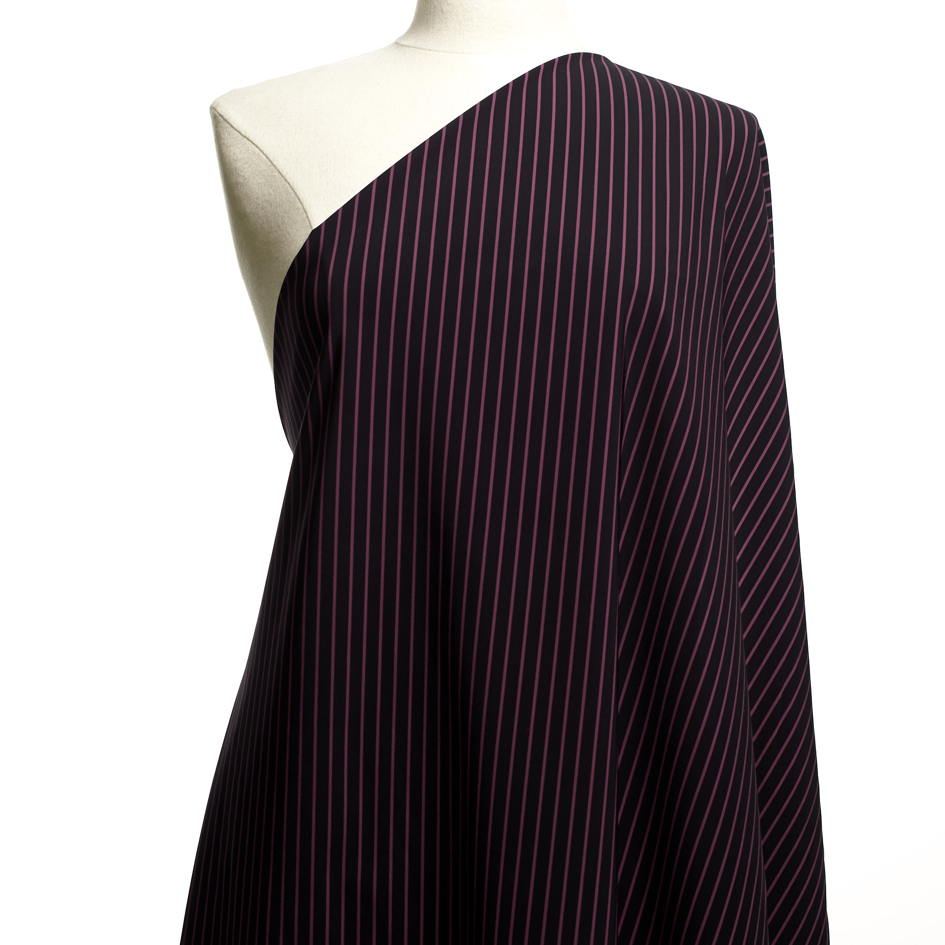 Techno Jersey, Printed, High Elasticity, Raven Black&Dahlia Mauve