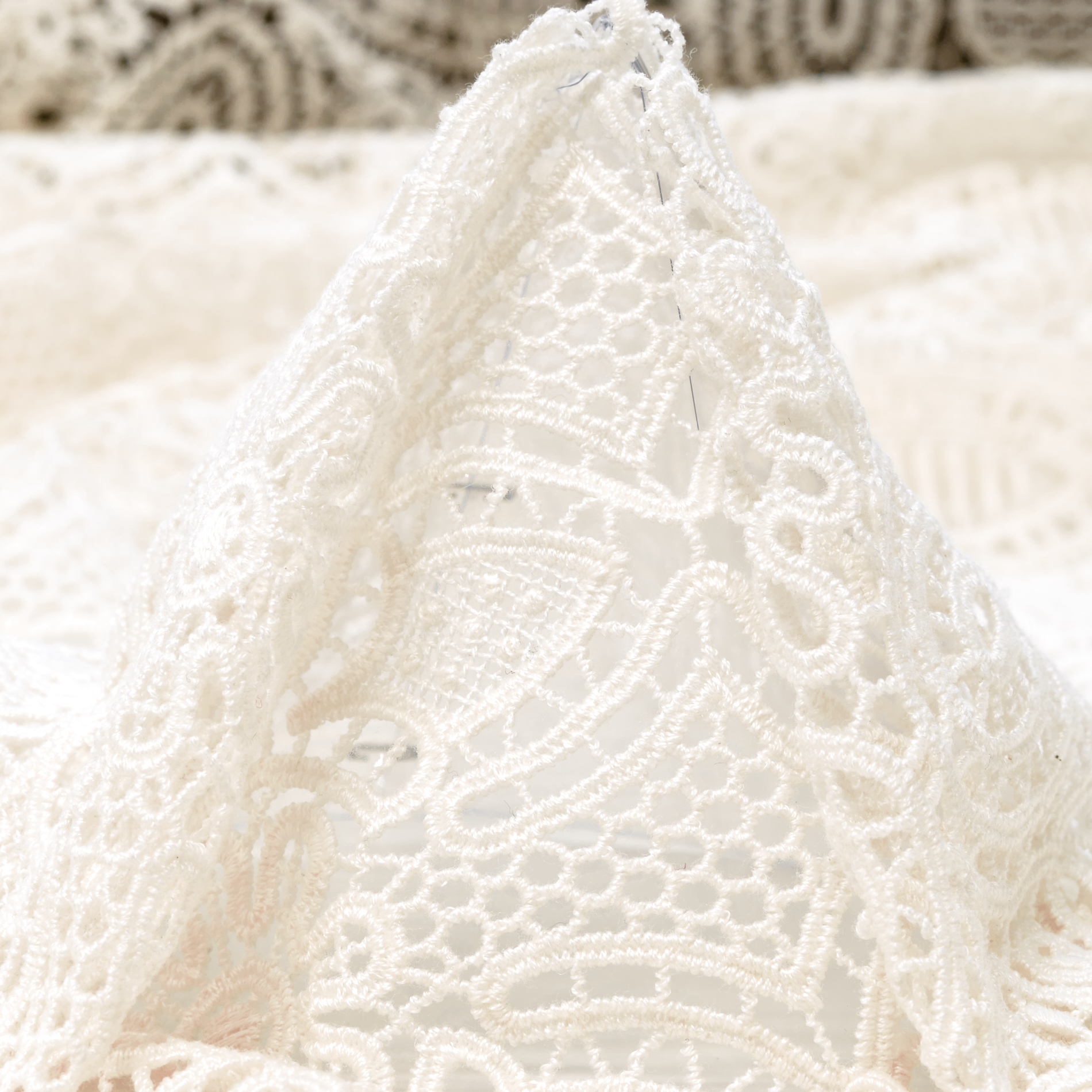 Pizzo, Cotone, Floreale, Snow White