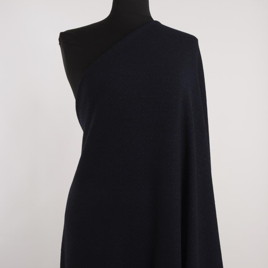 Jersey, Żakard, Wełna, Midnight Blue