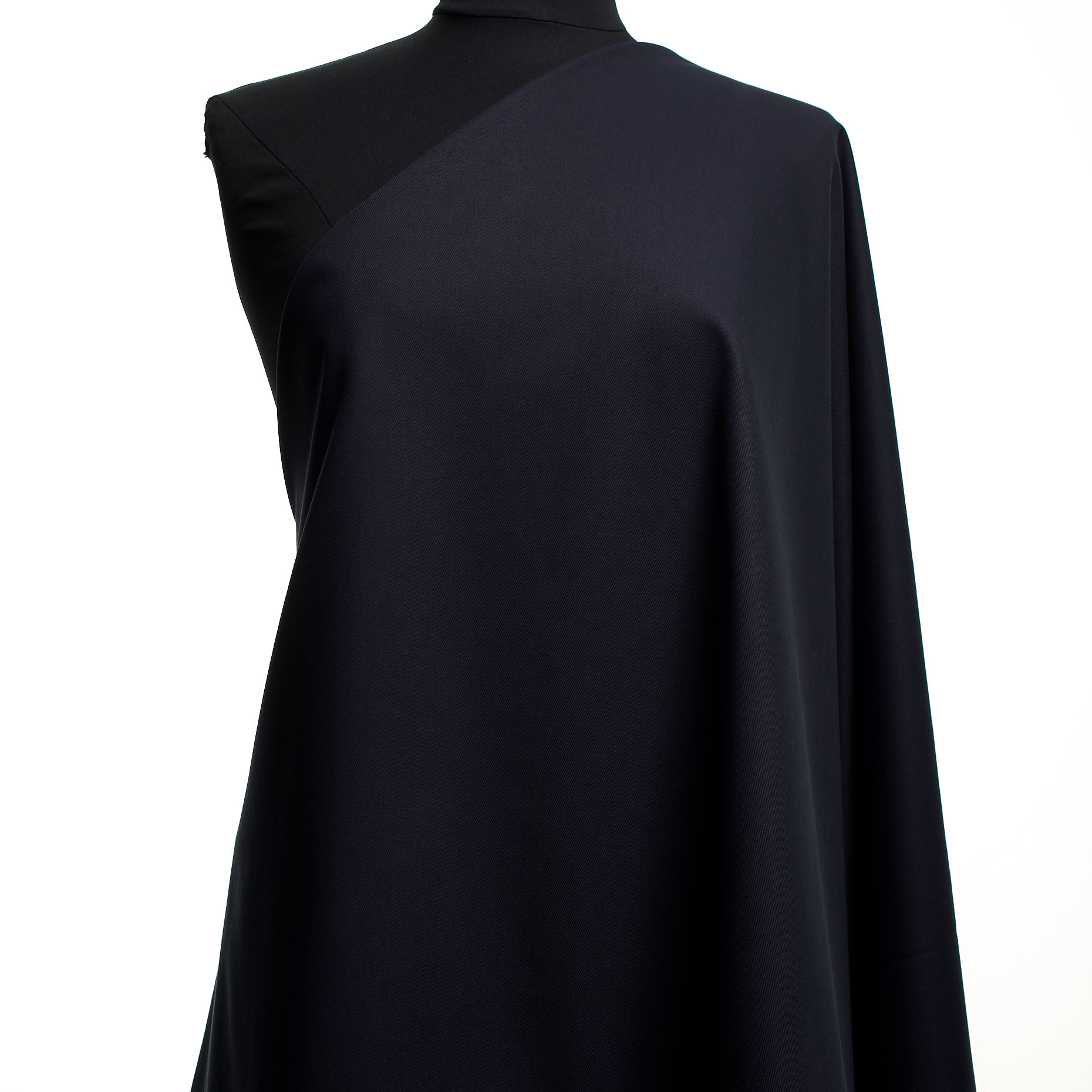 Twill, Cotone, Stretch, Raven Black
