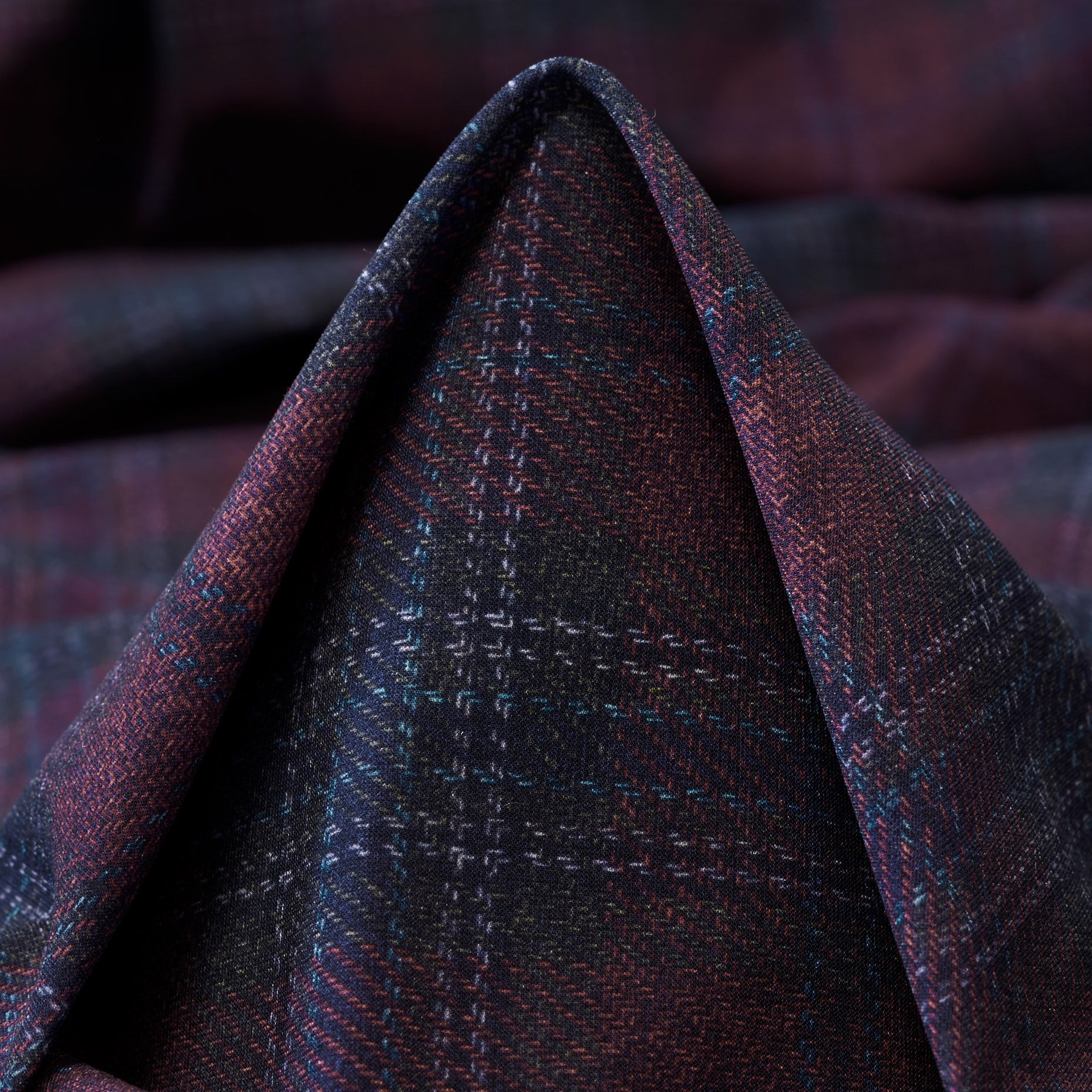 Techno Jersey, Estampado, Alta Elasticidad, Cabernet&Hunter Green