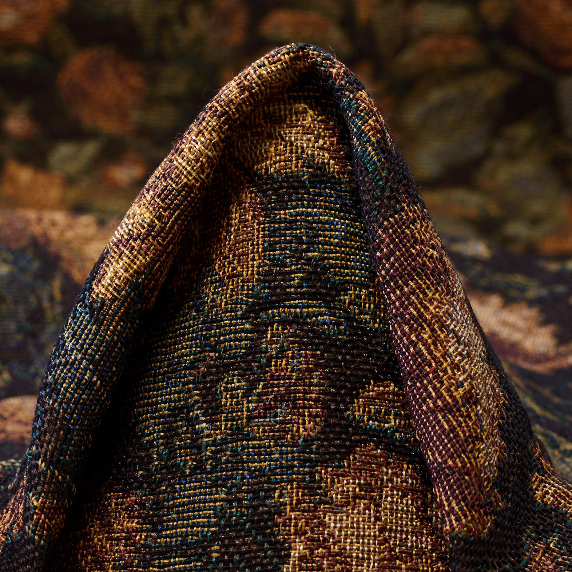 Jacquard, Algodón Mix, Floreal, Seal Brown&Clay (P000007150)