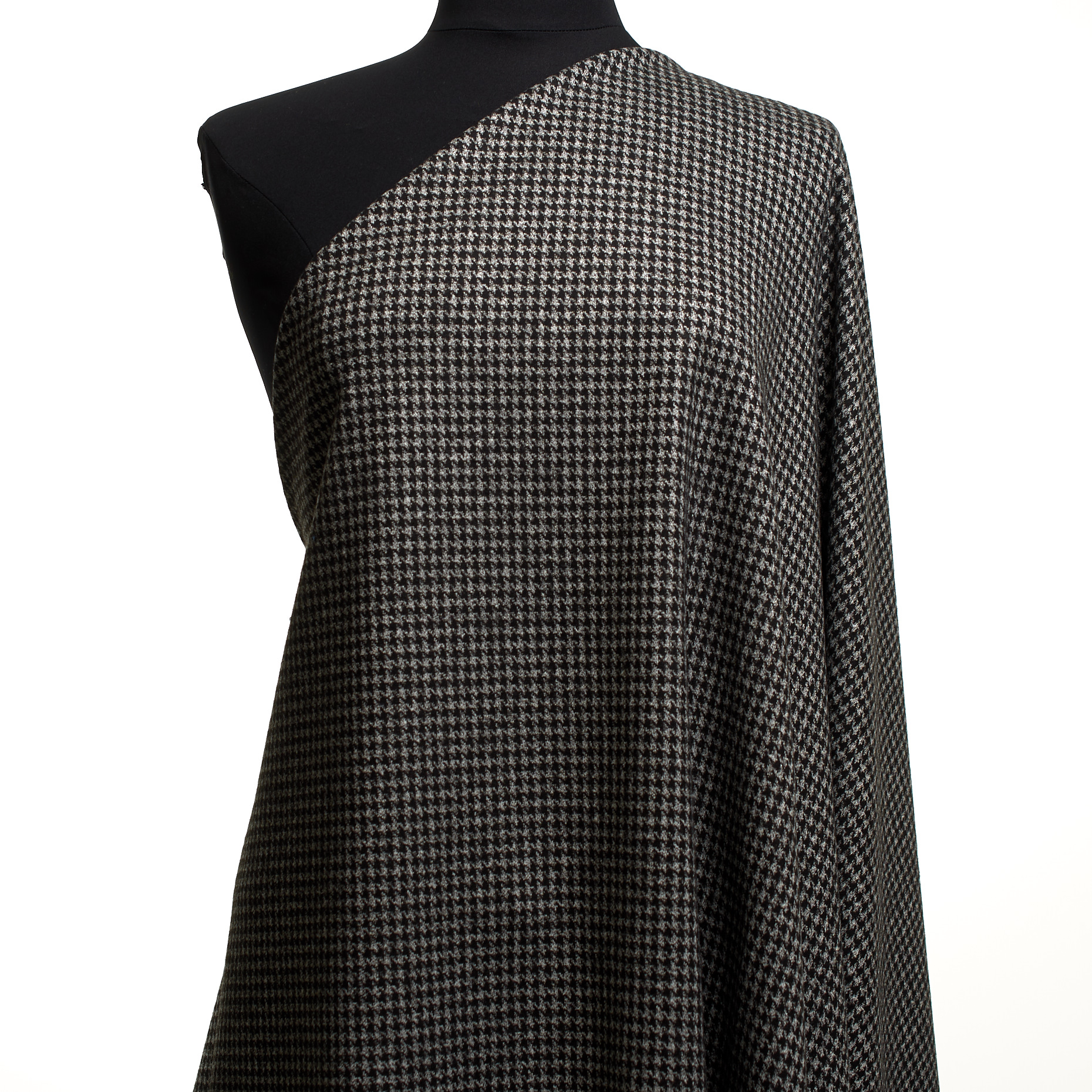 JERSEY, VISCOSE, HOUNDSTOOTH, ANTHRACITE&MIRAGE GRAY