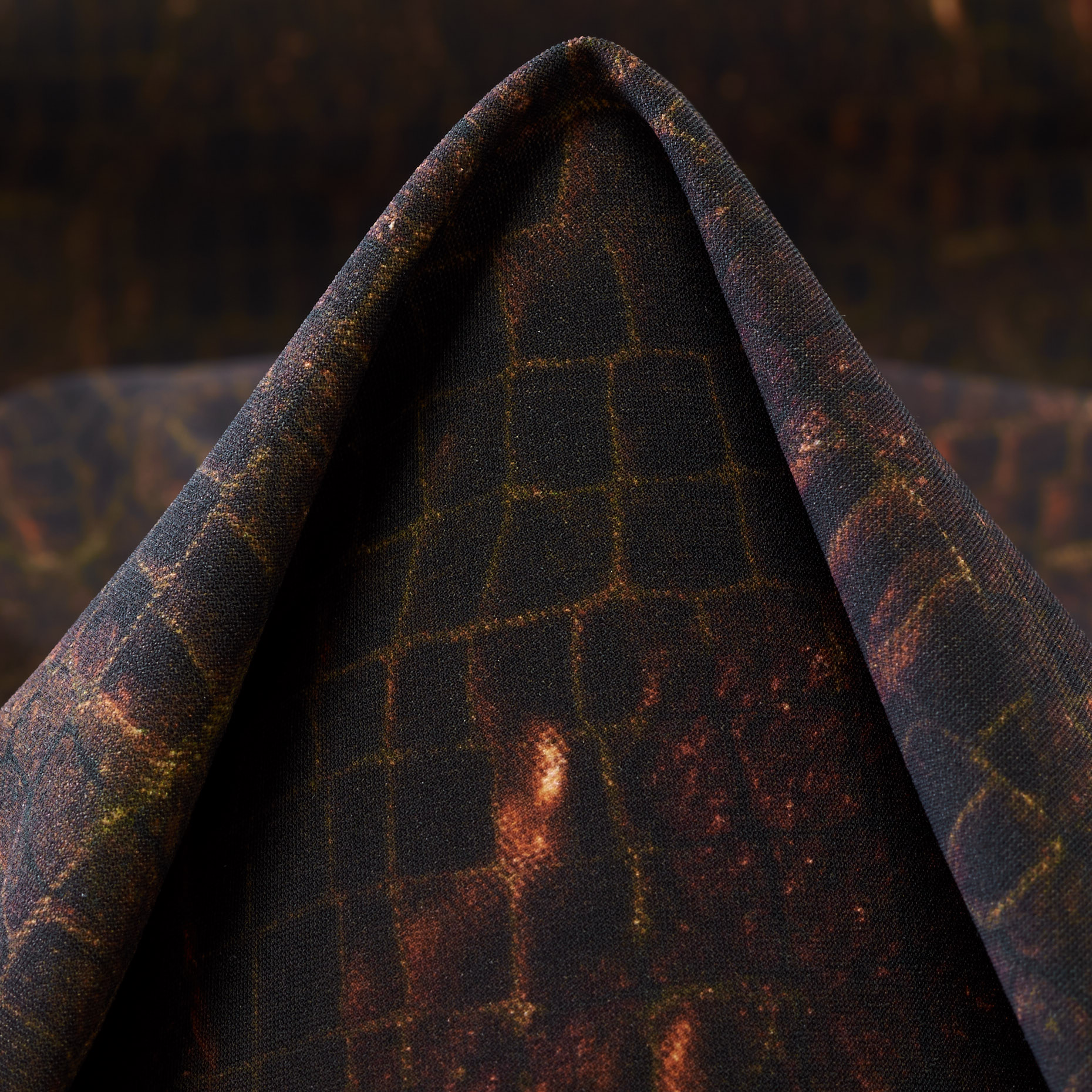 Techno Jersey, Printed, High Elasticity, Hot Fudge