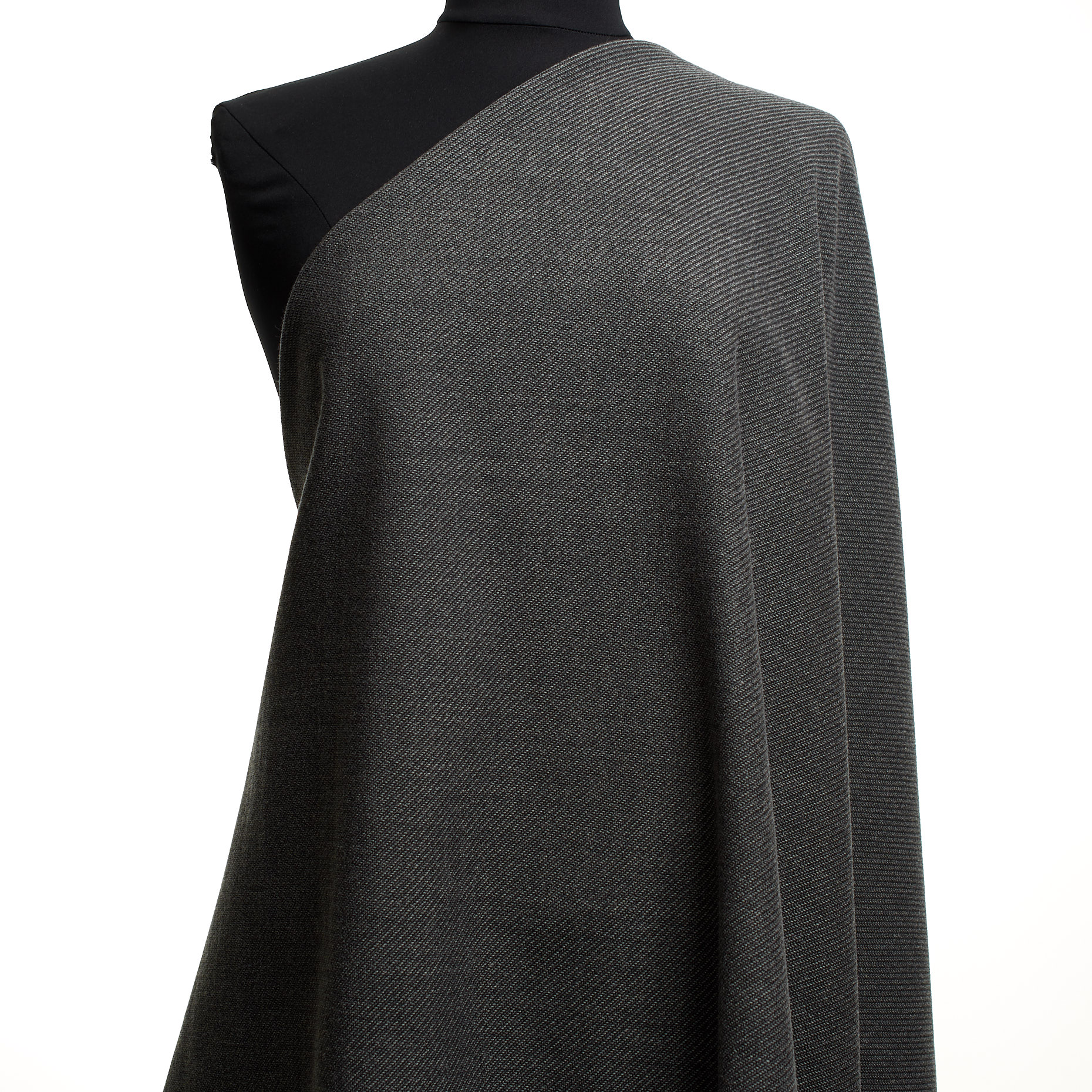 Twill, Baumwolle, Wolle Mix, Dark Shadow