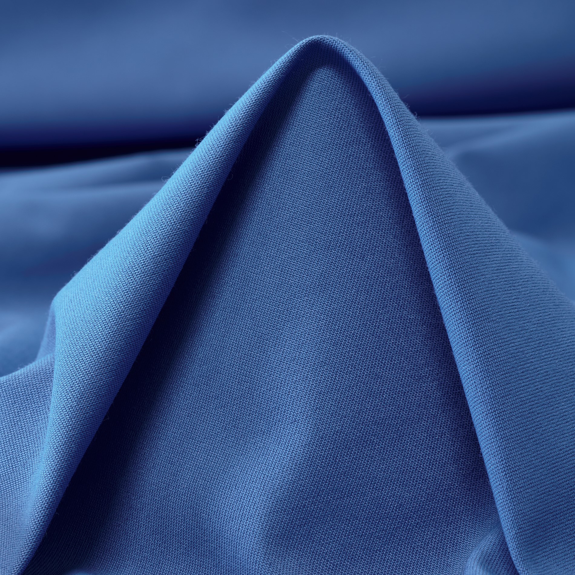 Twill, Cotone, Stretch, French Blue