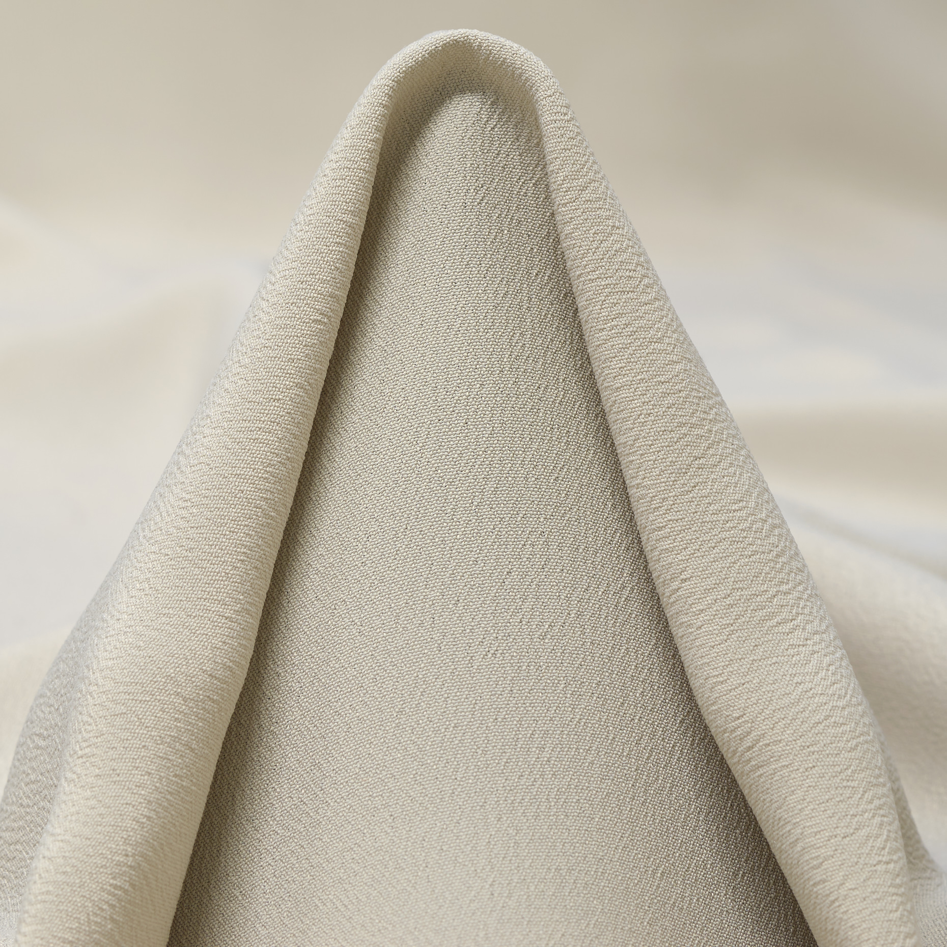 Crêpe, Acetat, Seide, Feather Gray