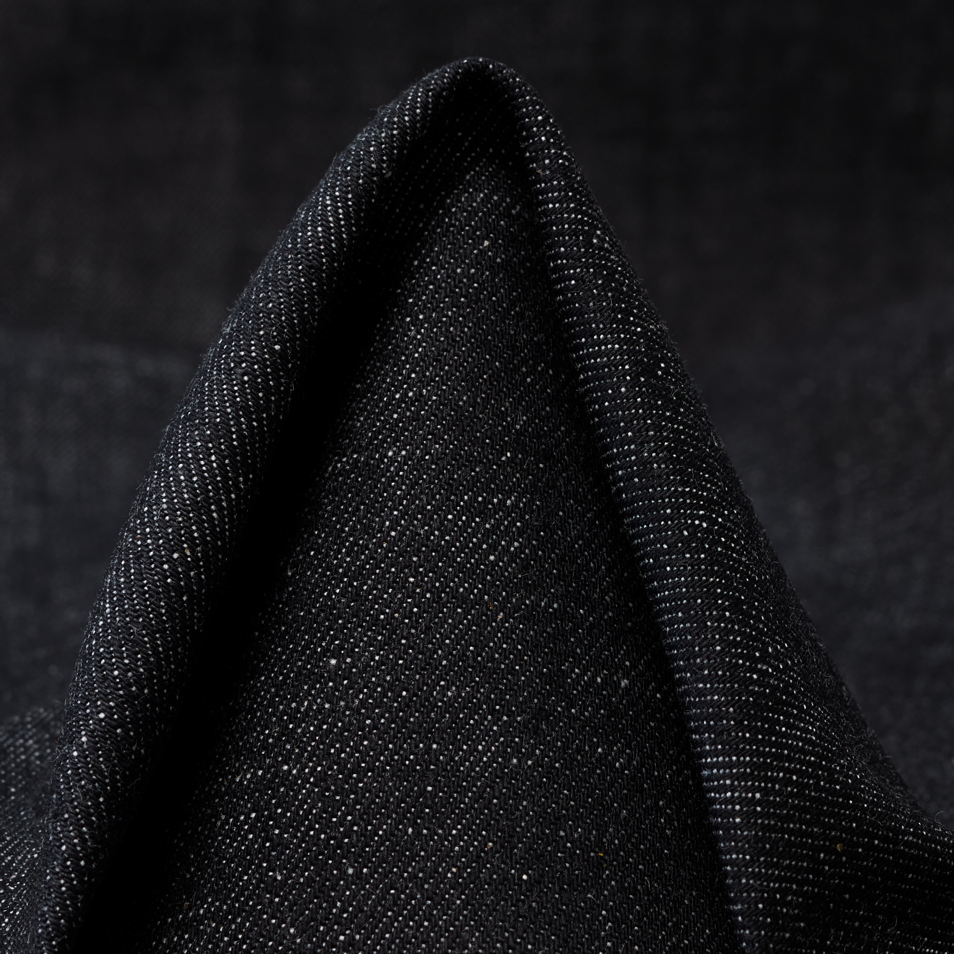 Denim, Cotone, Stretch, Raven Black