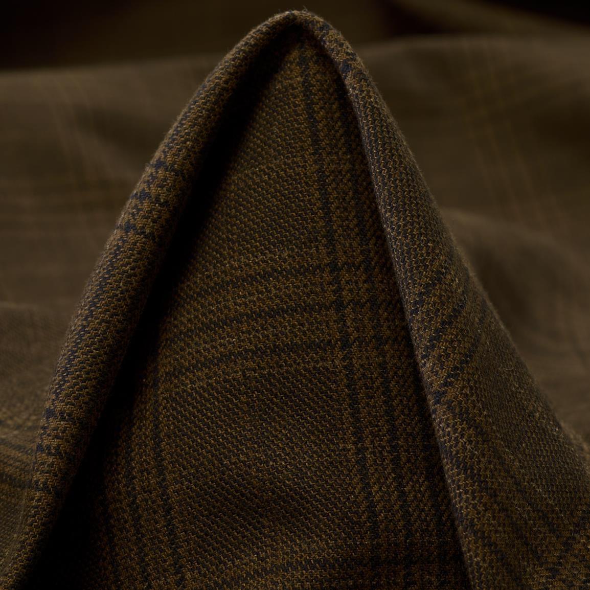 Cotton, Check, Coated, Chestnut&Black Beauty