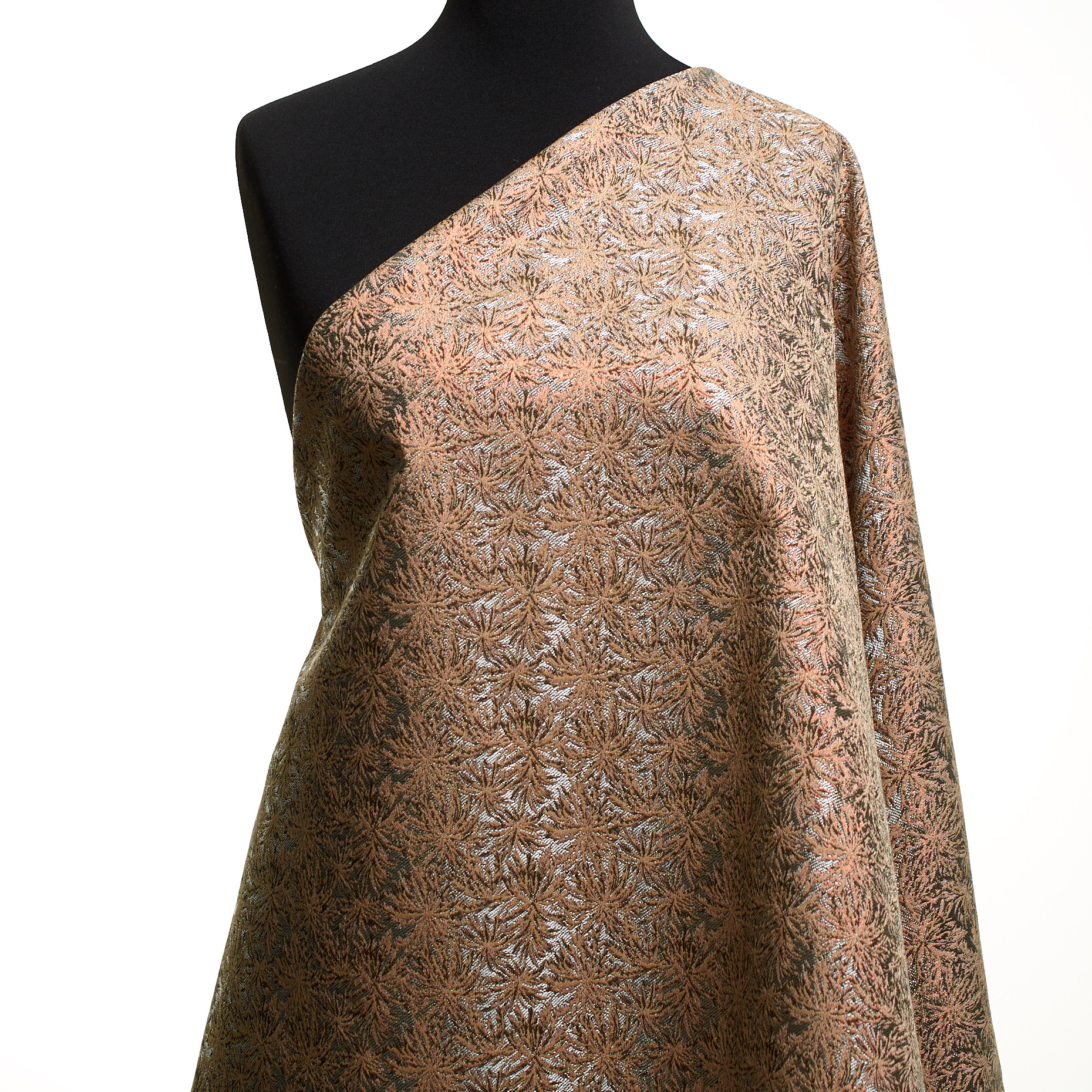 JACQUARD, ACETATE, METALLIC, SACHET PINK&SILVER