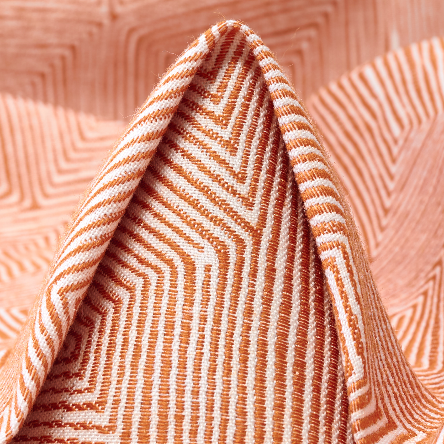 Jacquard, Fester Griff, Brilliant White&Orange Ochre (F000053641)